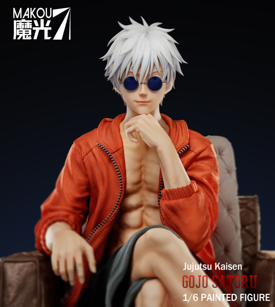Jujutsu Kaisen MaKou Studio Sitting Gojo Resin Statue