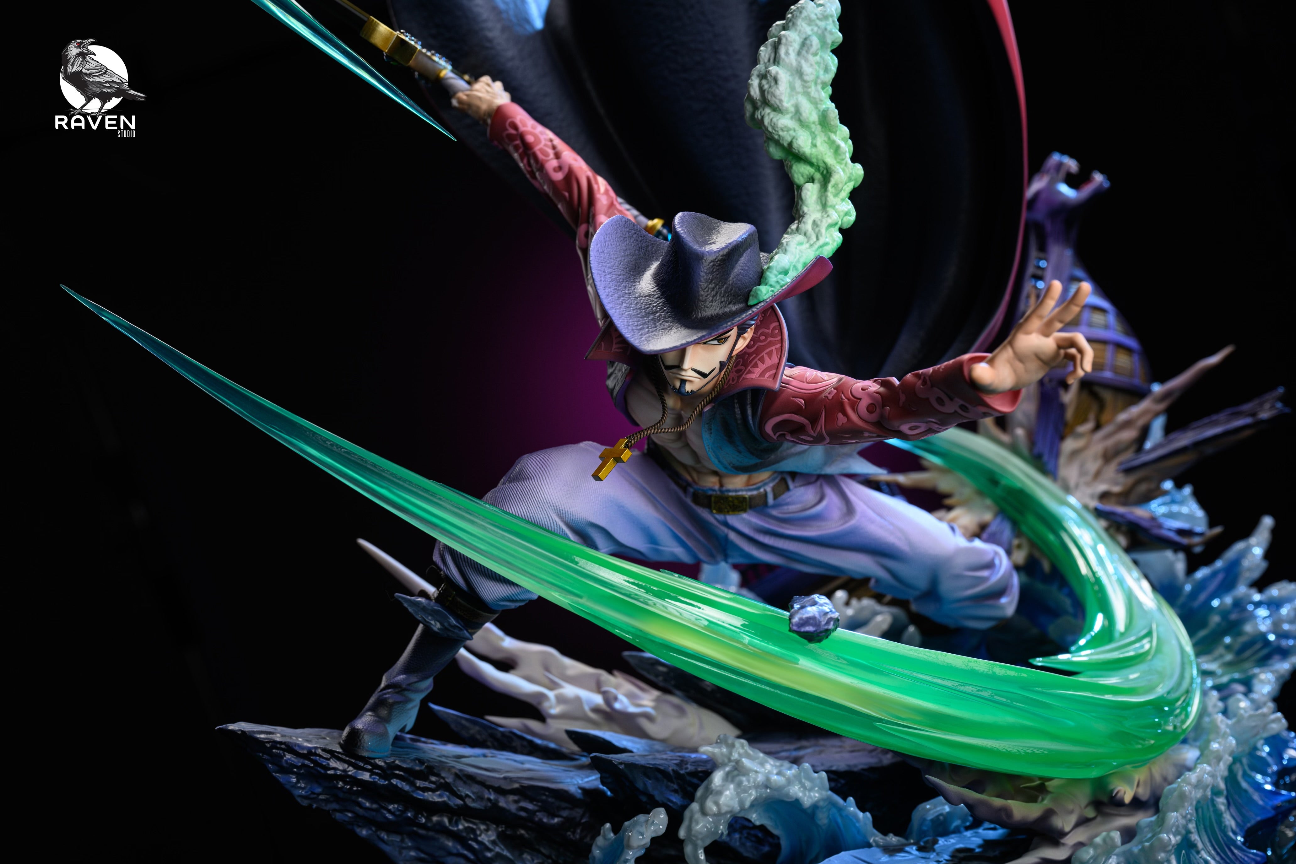 One Piece Raven Studio Dracule Mihawk Resin Statue – ClubHouse Statues