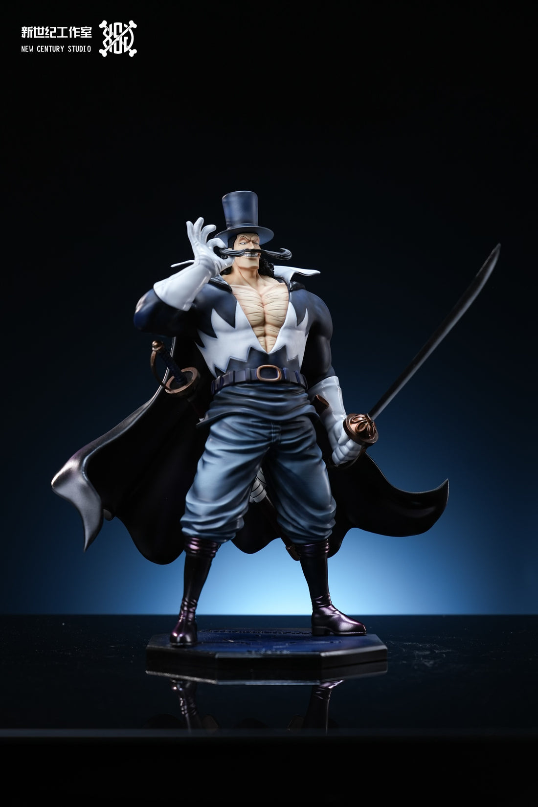 One Piece New Century Studio Whitebeard Pirates Thatch x Vista x Blamenco x Kingdew x Izou Resin Statue