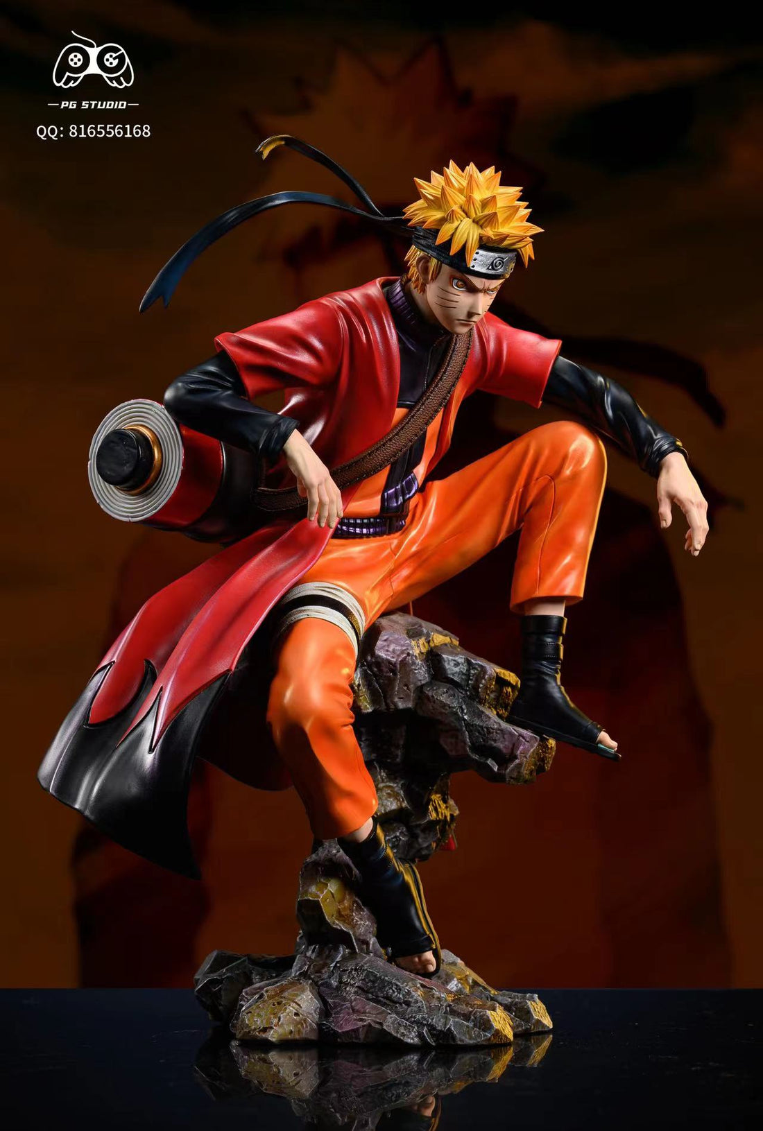 Naruto PG Studio Seated Naruto x Sasuke Resin Statue