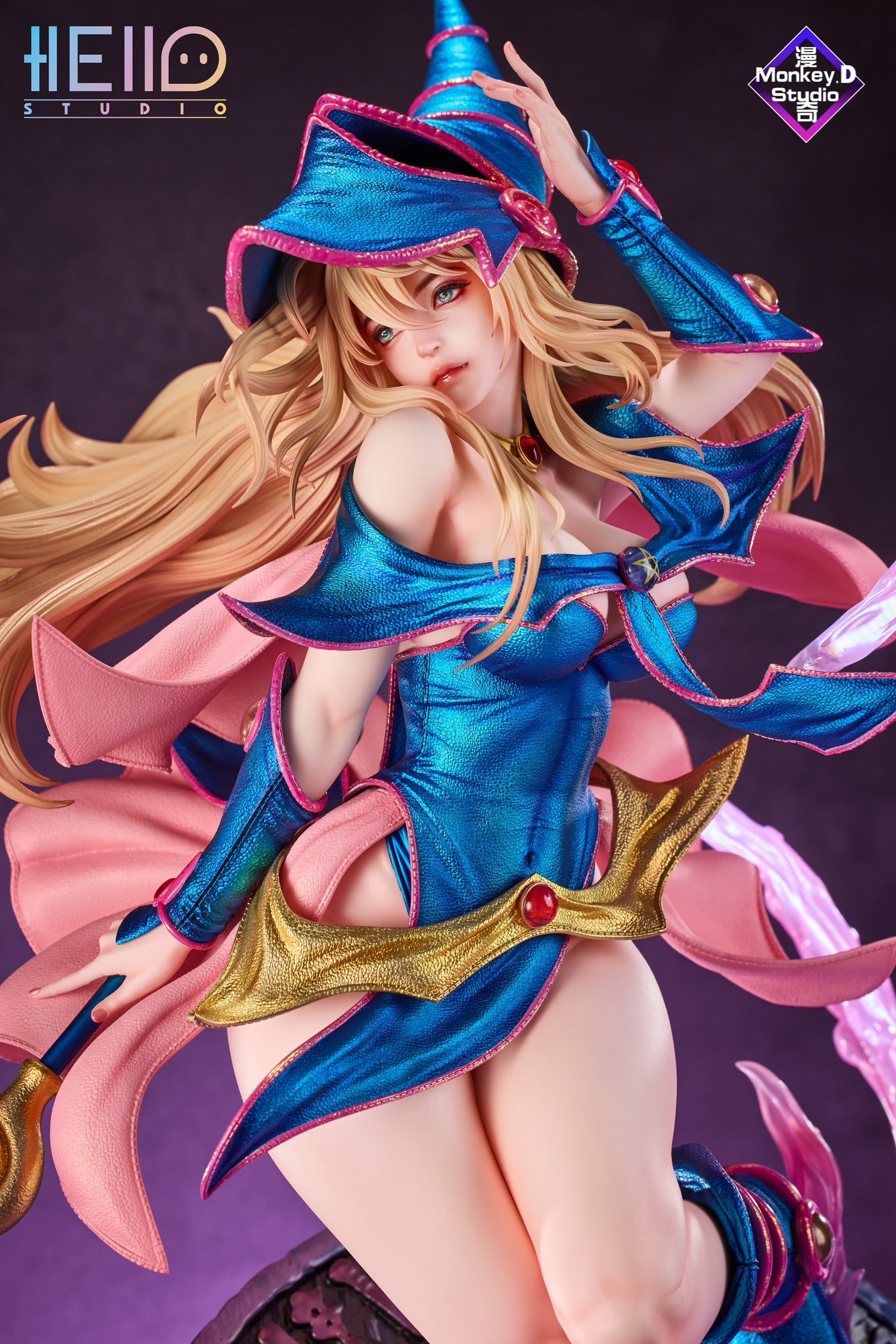 Yu-Gi-Oh! Hello x Monkey D Studio Black Magician Girl Resin Statue