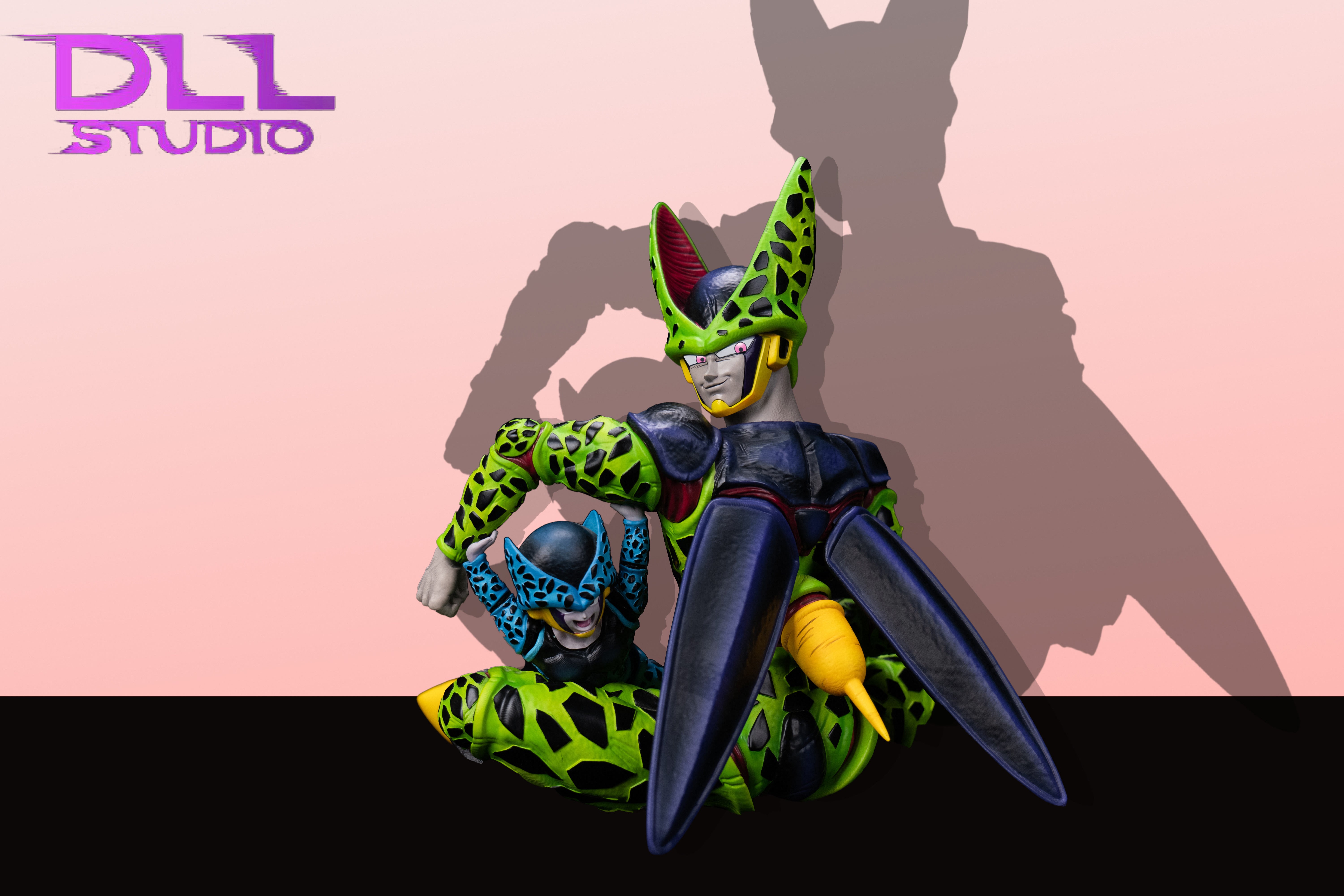 One Piece DLL Studio Perfect Cell x Cell Jr Resin Statue – ClubHouse ...