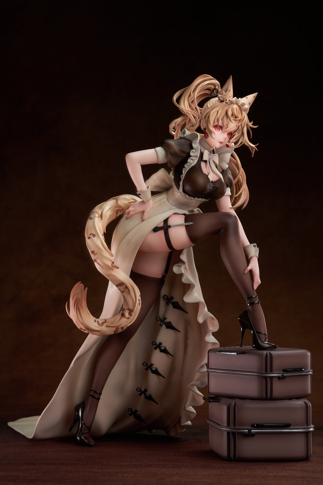 MAGI Arts x DeadPrince Studio Battle Maid Leopard Cat Maria Ocelot PVC Figure