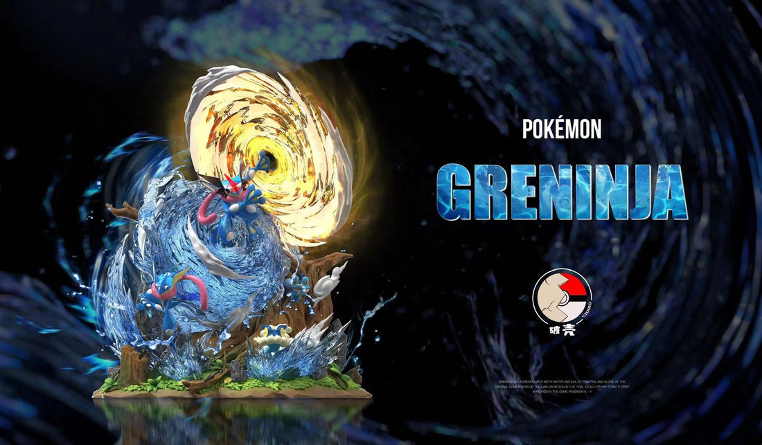 Pokémon Po Ke Studio Greninja Evolution Resin Statue
