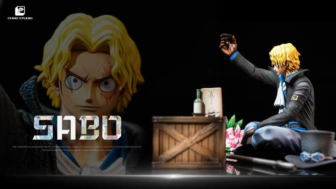 One Piece Cube Studio Sabo Seated Resin Statue
