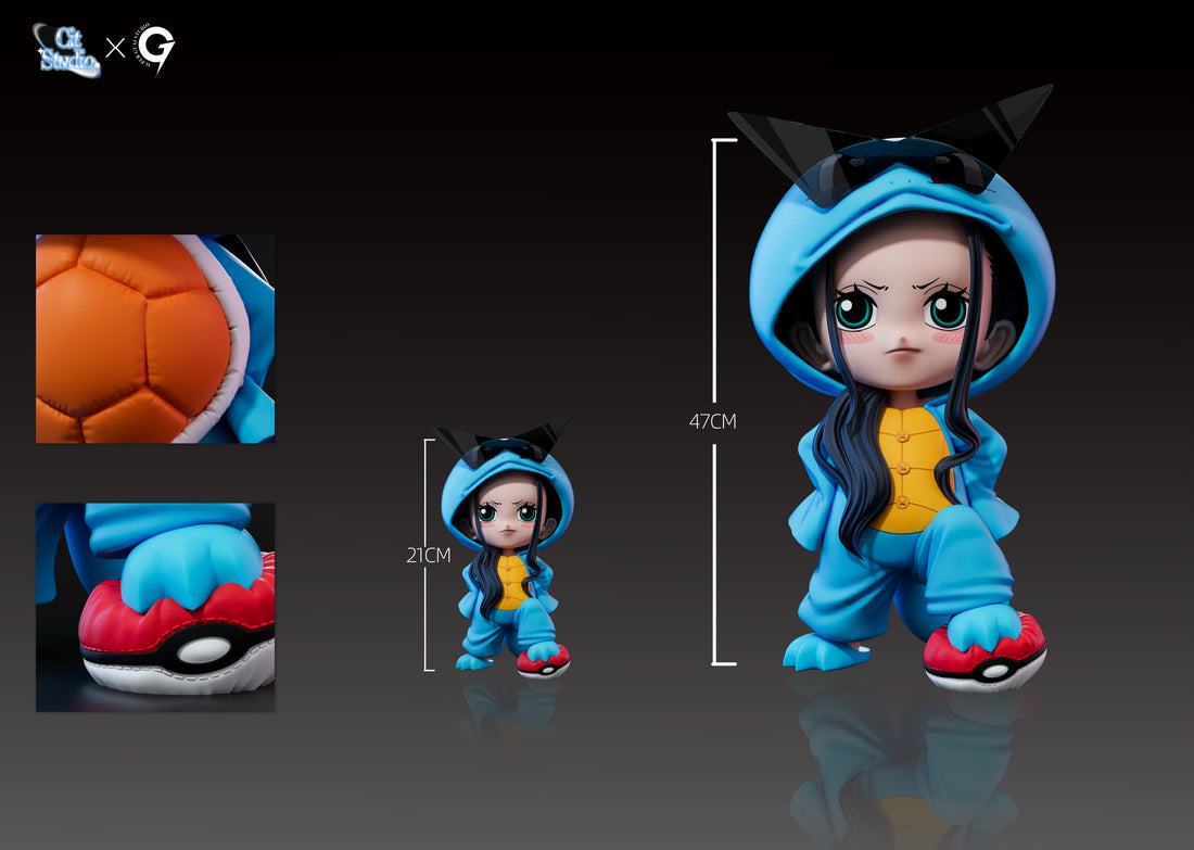 One Piece Super Guai Studio x Cit Studio Squirtle Nico Robin Resin Statue