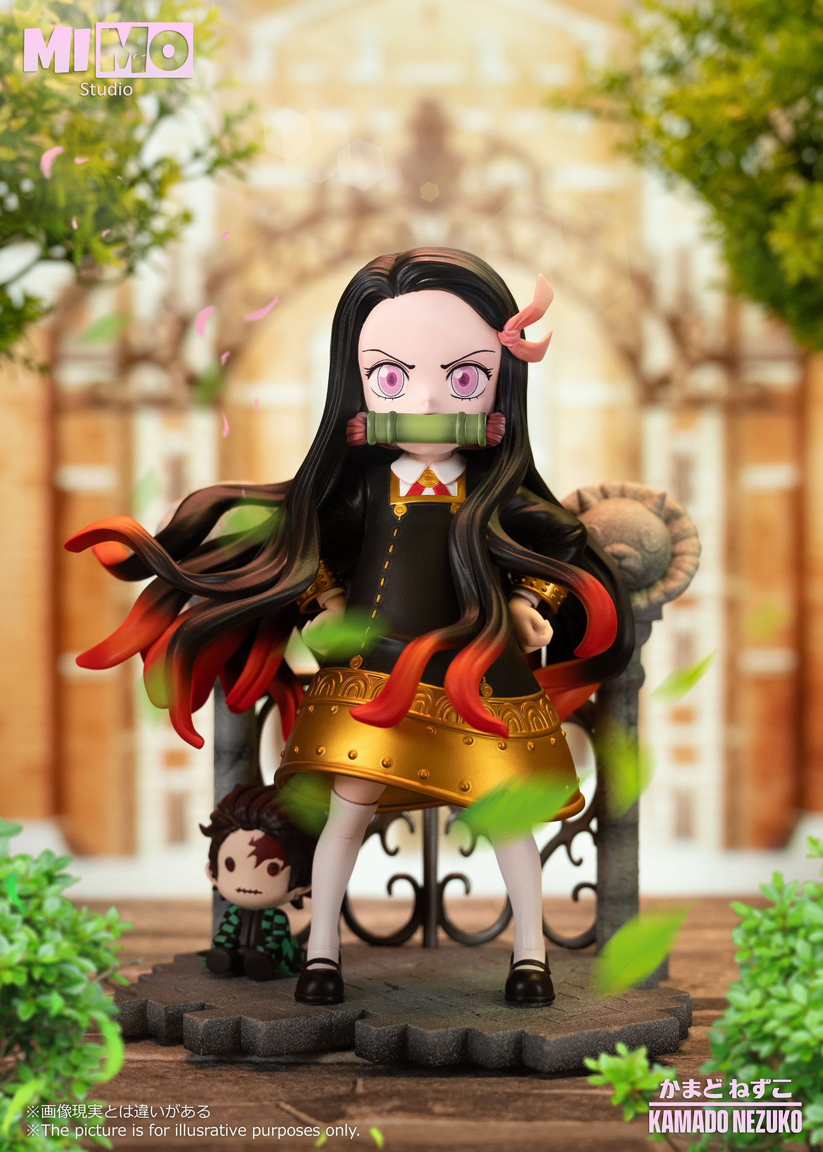 Nezuko Kamado Statue - Demon Flame Effects – 18cm(7in Nezuko Kamado Statue - Demon Flame Effects – 18cm(7in