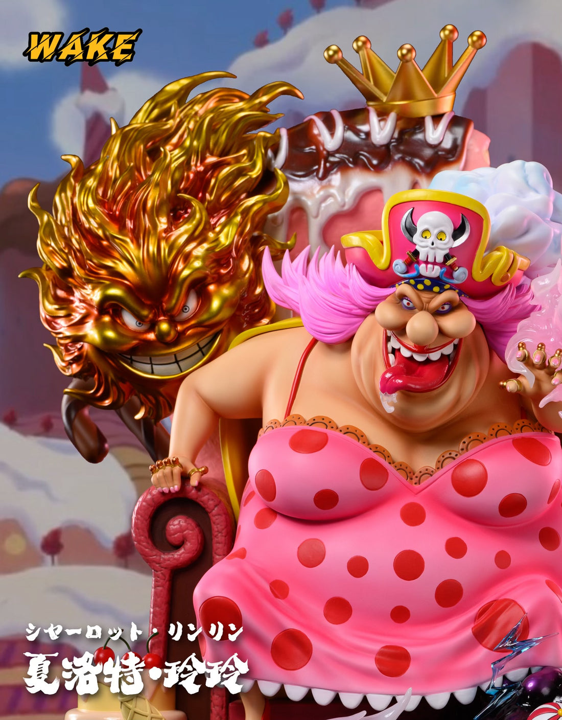 One Piece Wake Studio Big Mom Charlotte Linlin Sitting Four Emperors Resin Statue