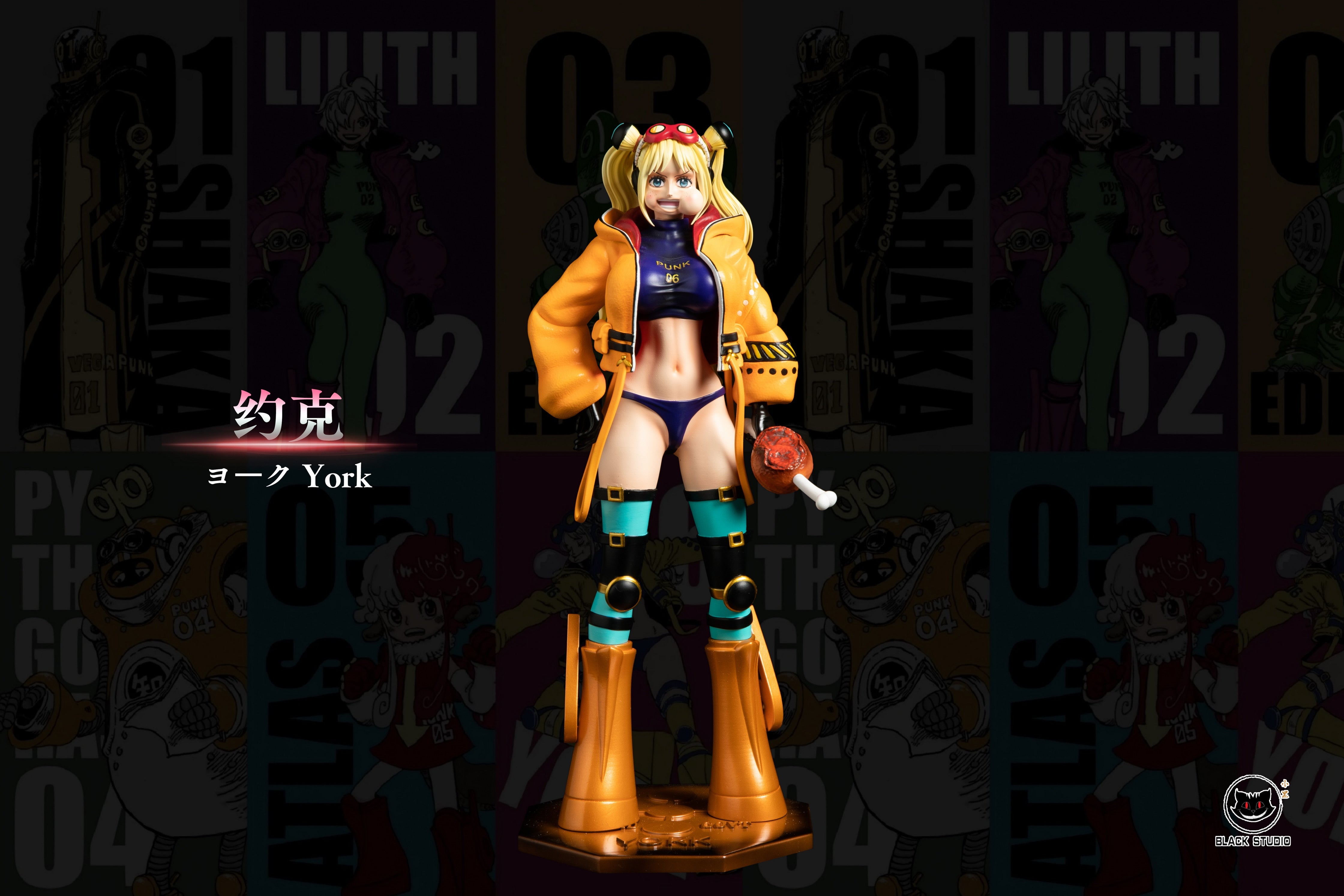 極美品irojikakeXKosukeKawamurabenchcoatPUNK One Piece Black Studio York x Shaka Egghead Vegapunk – ClubHouse