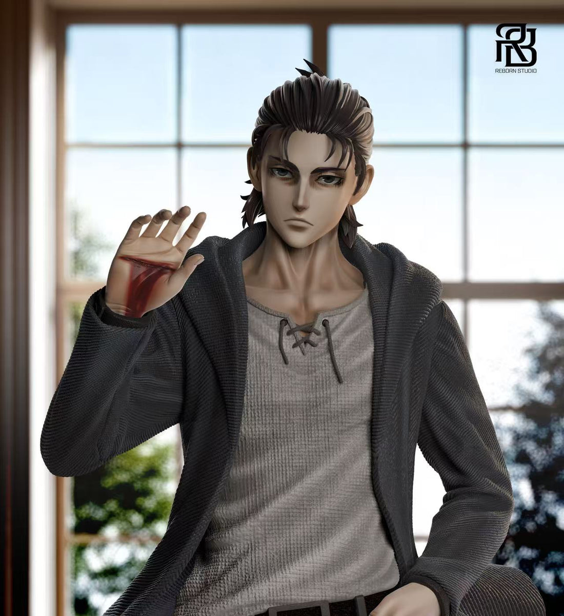 Attack On Titan ReBorn Studio Bleeding Palm Eren Resin Statue