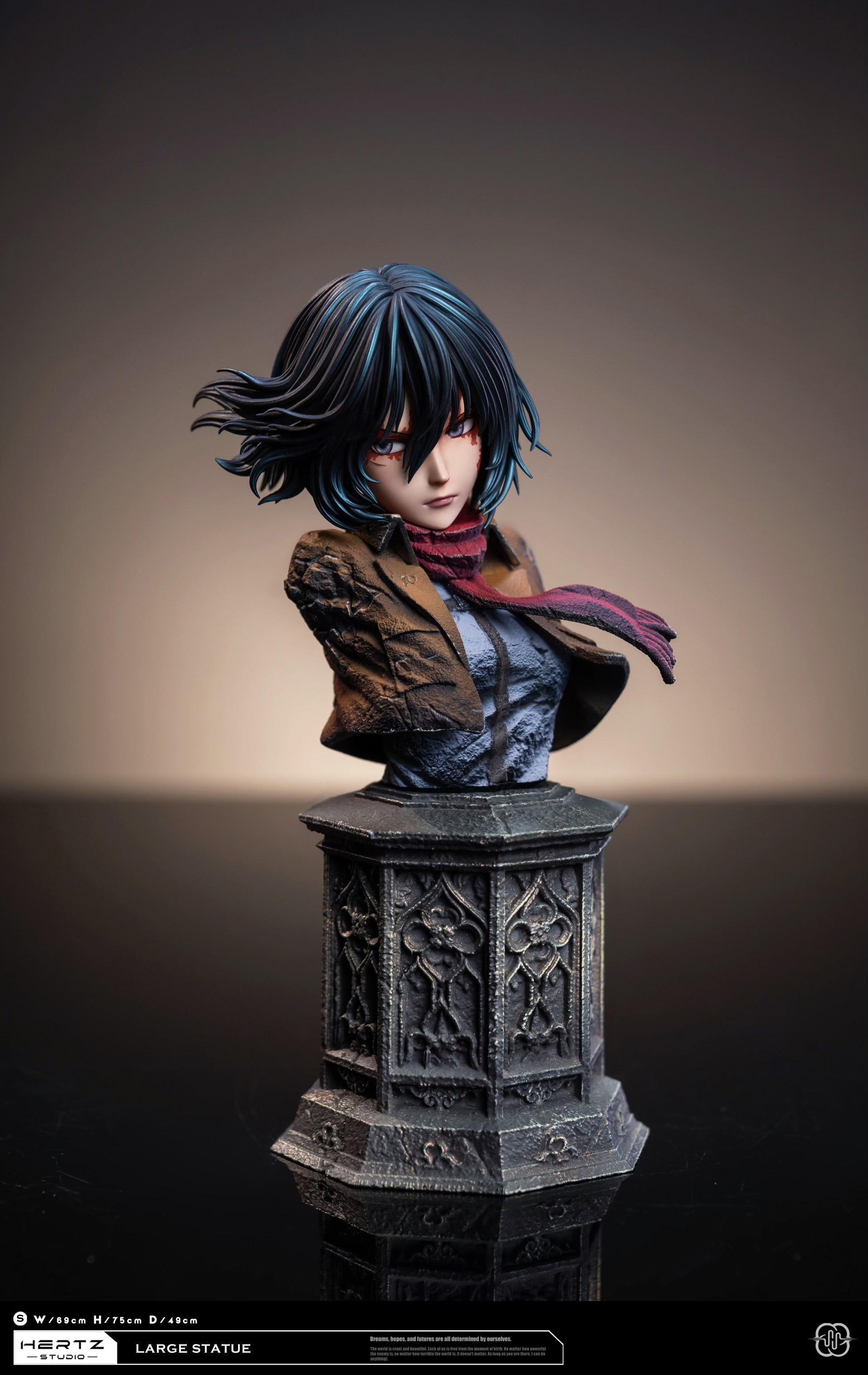 Attack on Titan Hertz Studio Mikasa Ackerman Vs Female Titan Resin