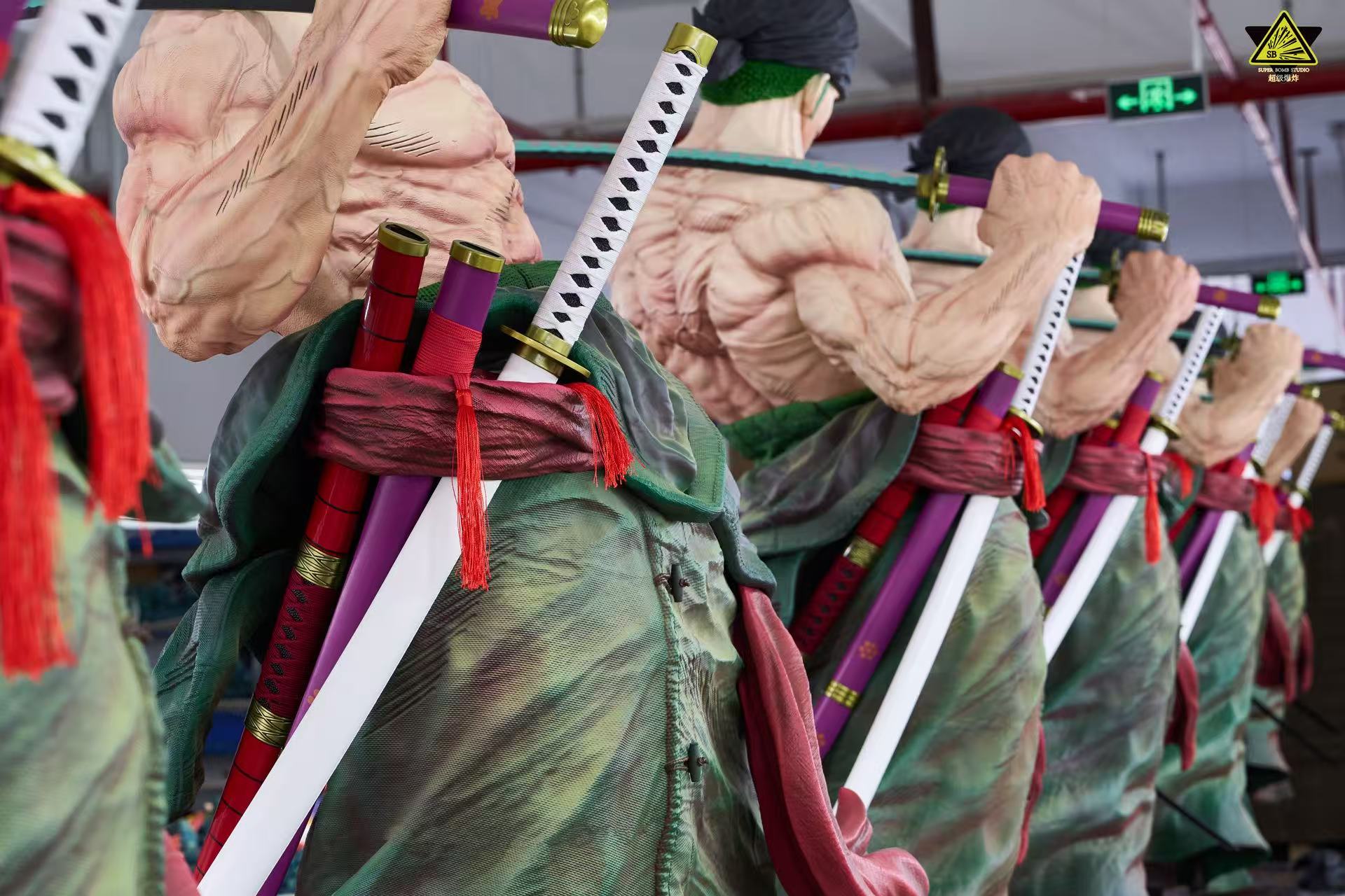 One Piece Super Bomb Studio Roronoa Zoro Life Size Resin Statue