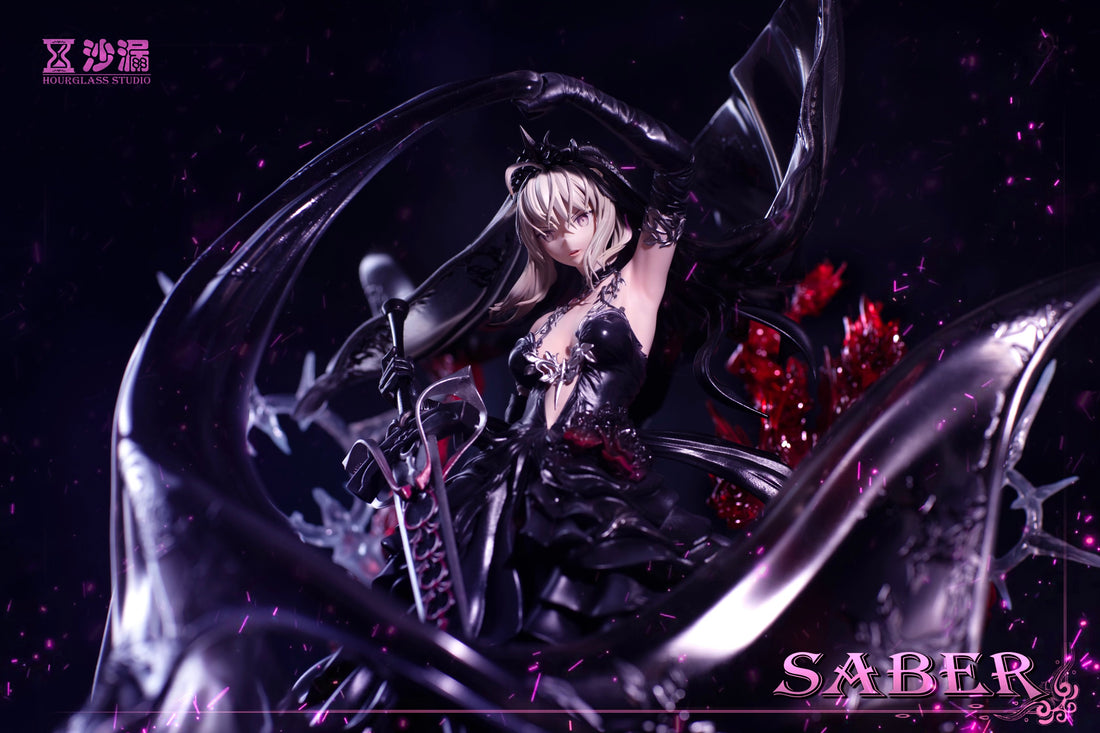 Fate Stay Night Hourglass Studio Black Wedding Dress Ver. Artoria Pendragon Alter Saber Resin Statue