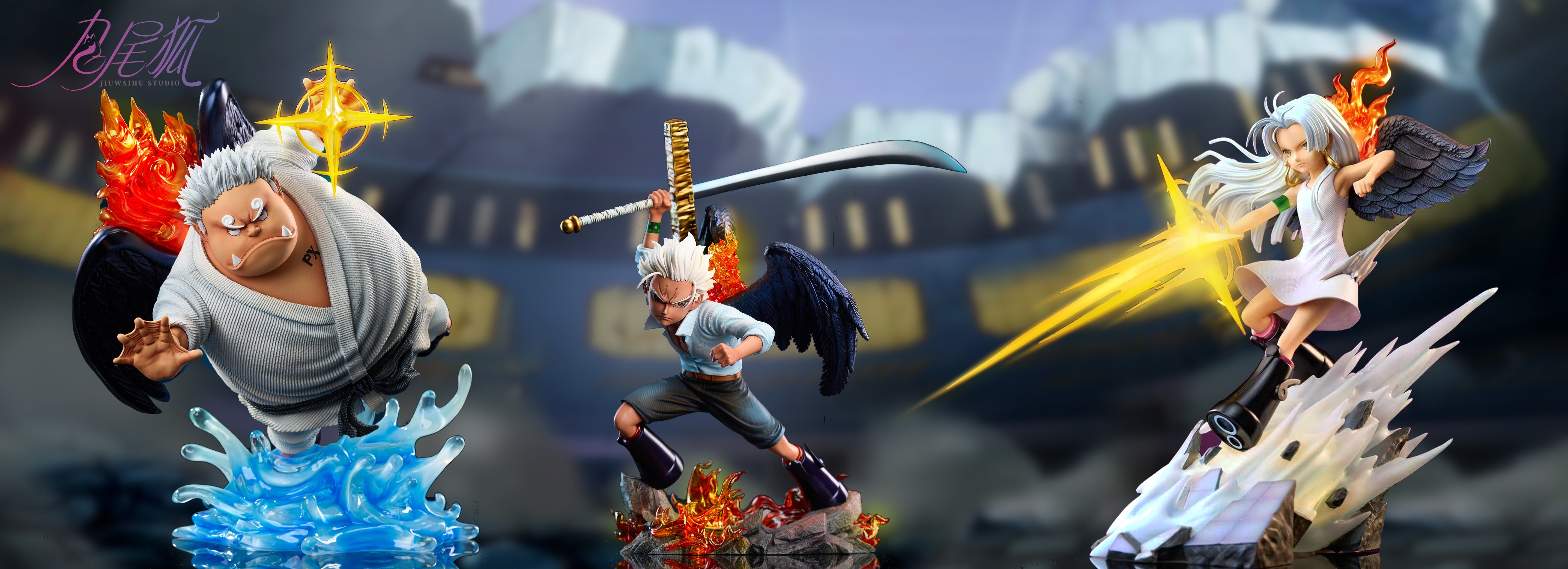 One Piece Jiu Wei Hu Studio Seraphim Jinbe – ClubHouse Statues