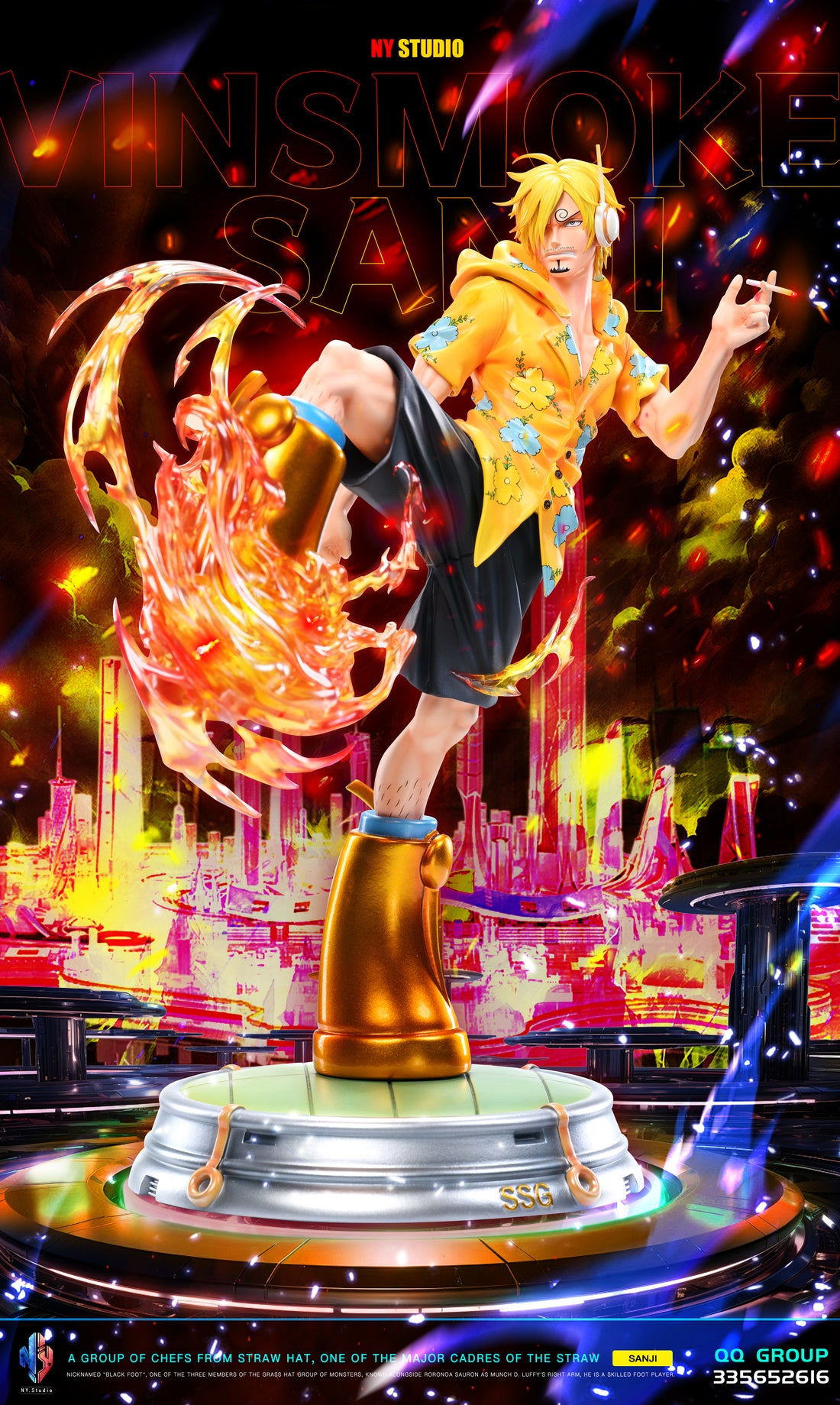 One Piece NY Studio Egghead Sanji Resin Statue