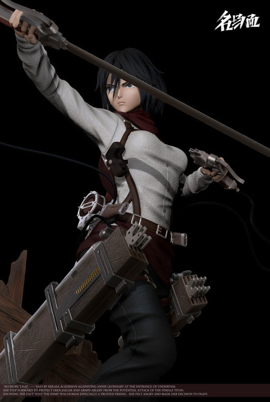 Attack on Titan Typical Scene Studio Mikasa Resin Statue - Preorder