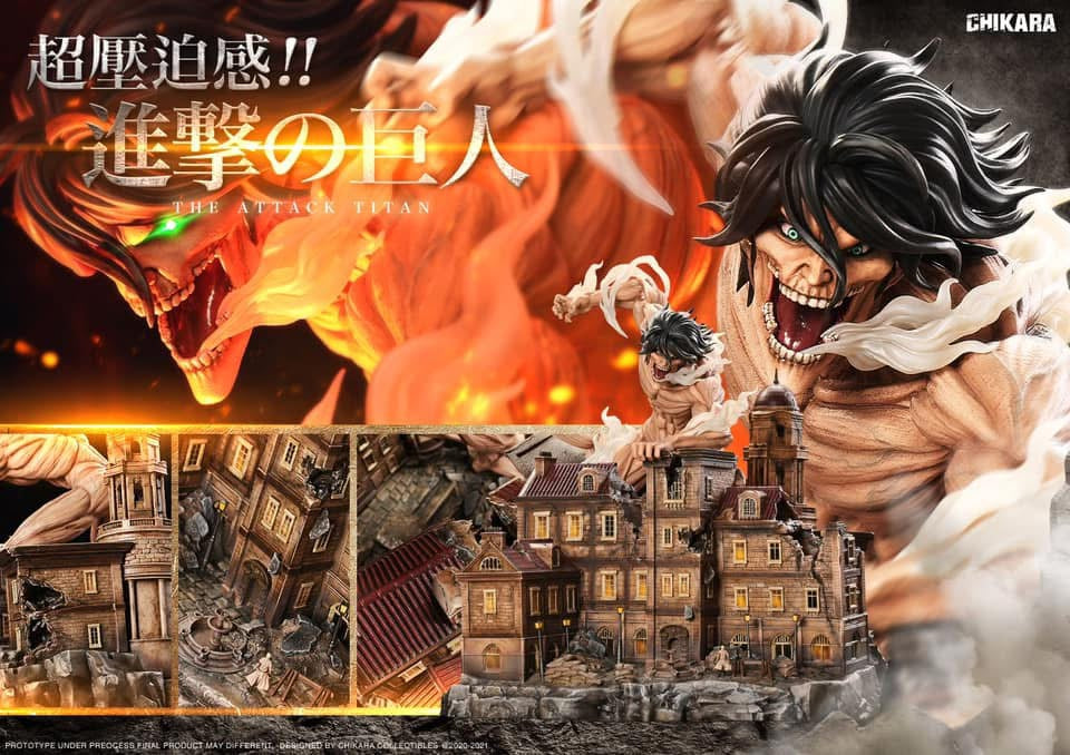 Attack on Titan Chikara Studio Eren Jeager Titan Form Diorama