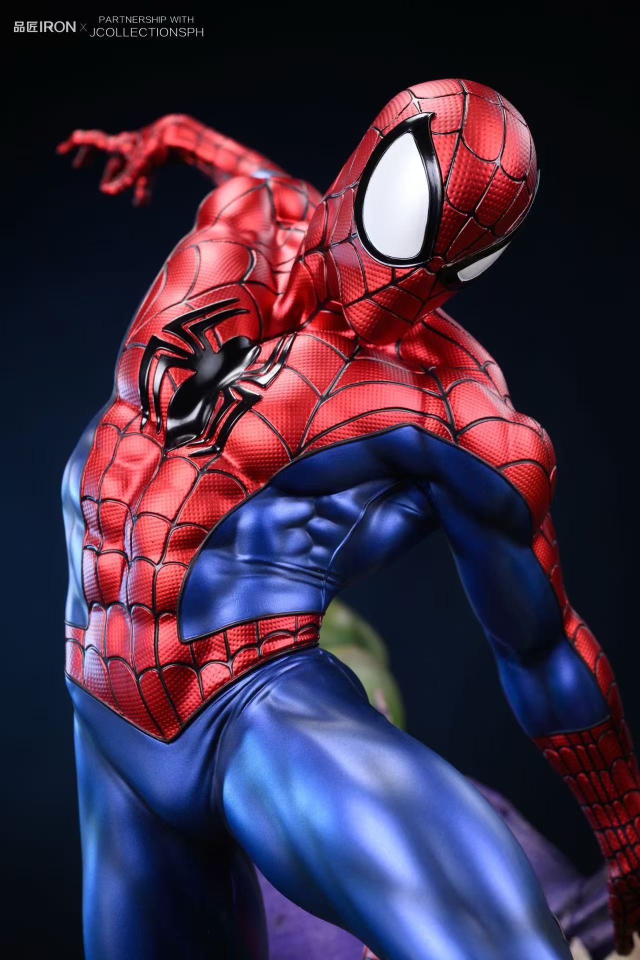 Marvel Pin Jiang Iron Studio Spider Man vs Hulk Resin Statue