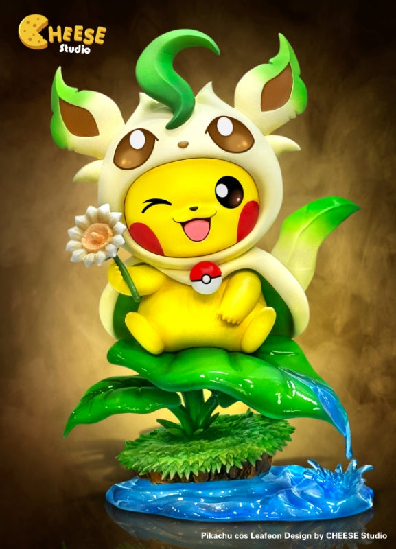 Pokemon Cheese Studio Pikachu Cos Leafeon Resin Statue – ClubHouse Statues