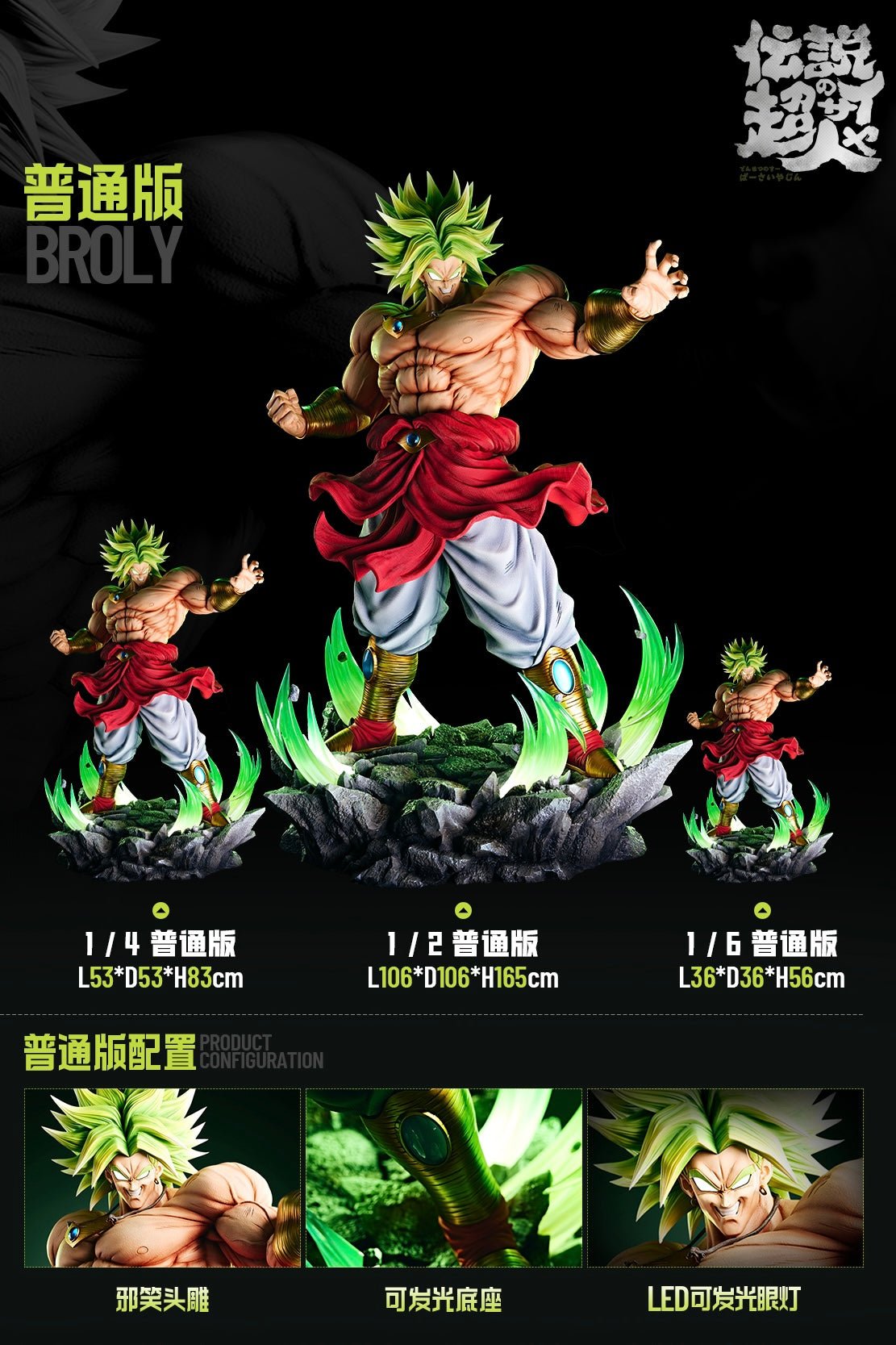 Dragon Ball Infinite Studio Broly Legendary SSJ Resin Statue