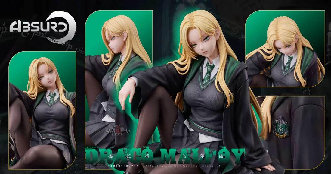 Harry Potter Absurd Studio Draco Malfoy Female Version Green Outfit Magical Girl