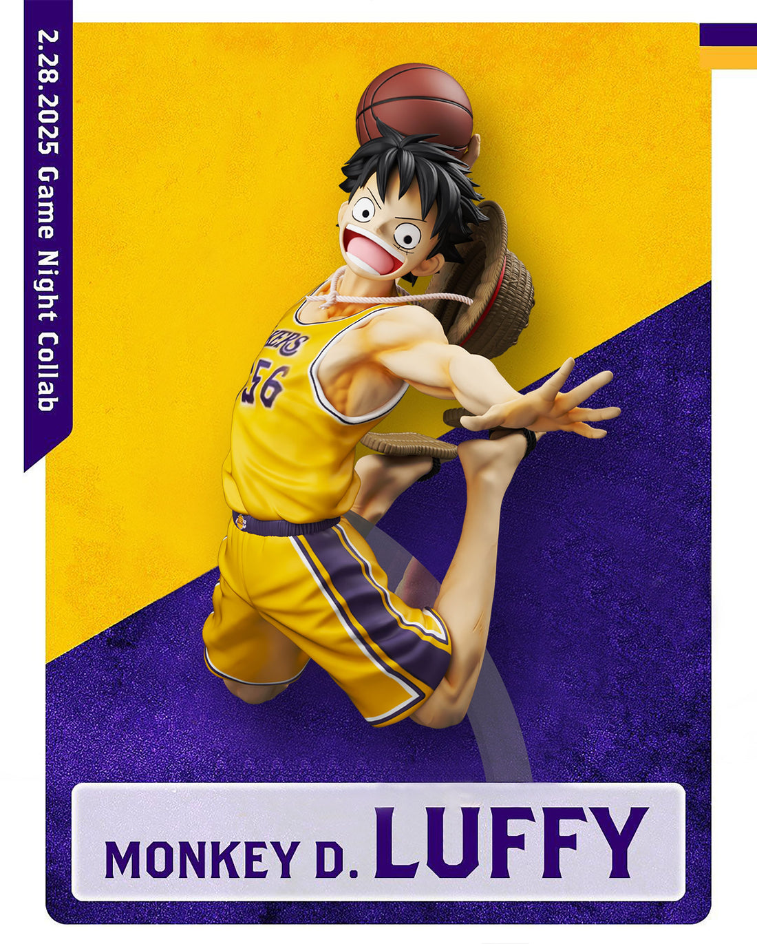 One Piece K9 Studio Monkey D Luffy Straw Hat Basketball Team Resin Statue