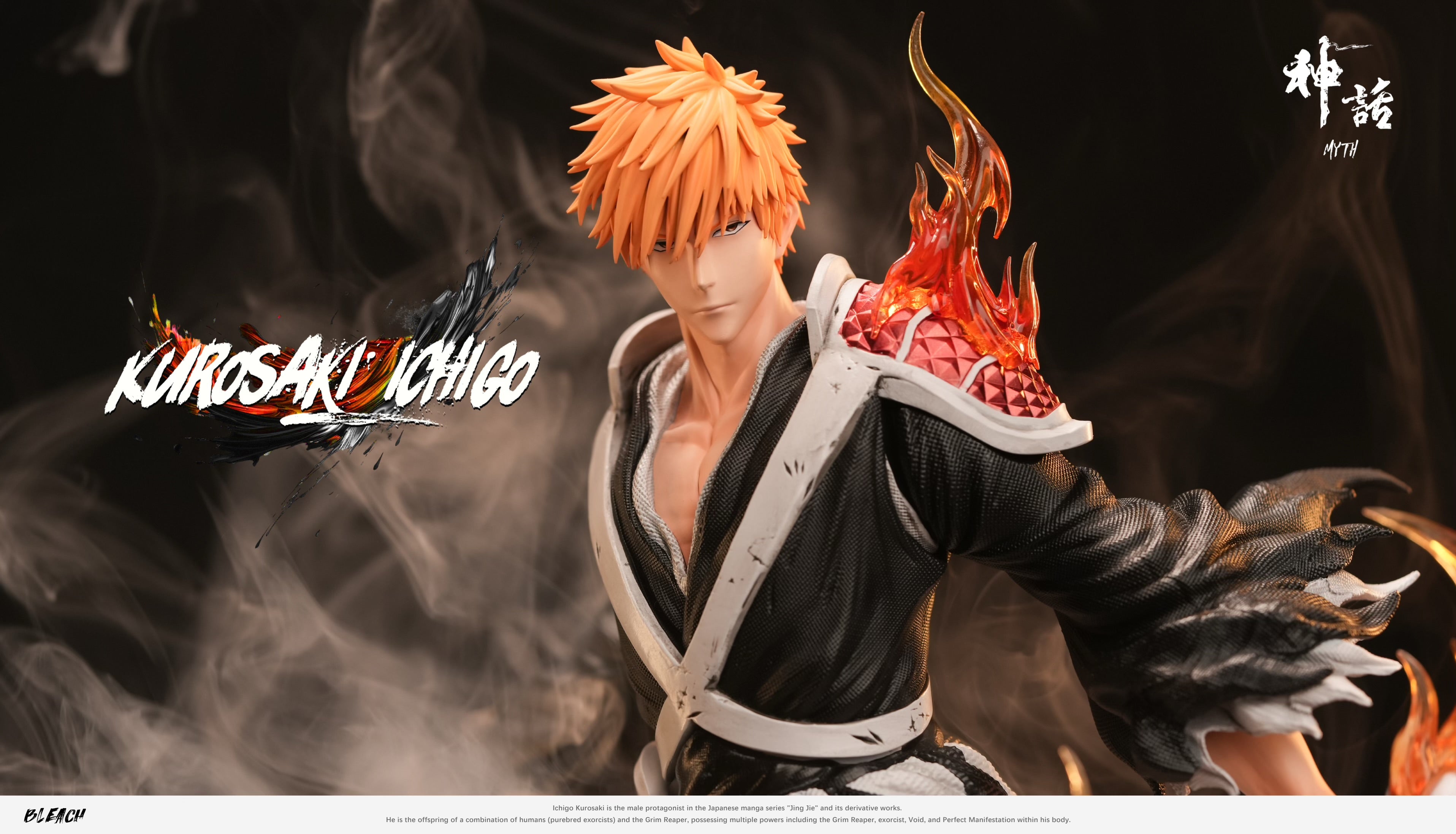 Bleach Myth Studio Double Blades Ichigo Kurosaki Resin Statue