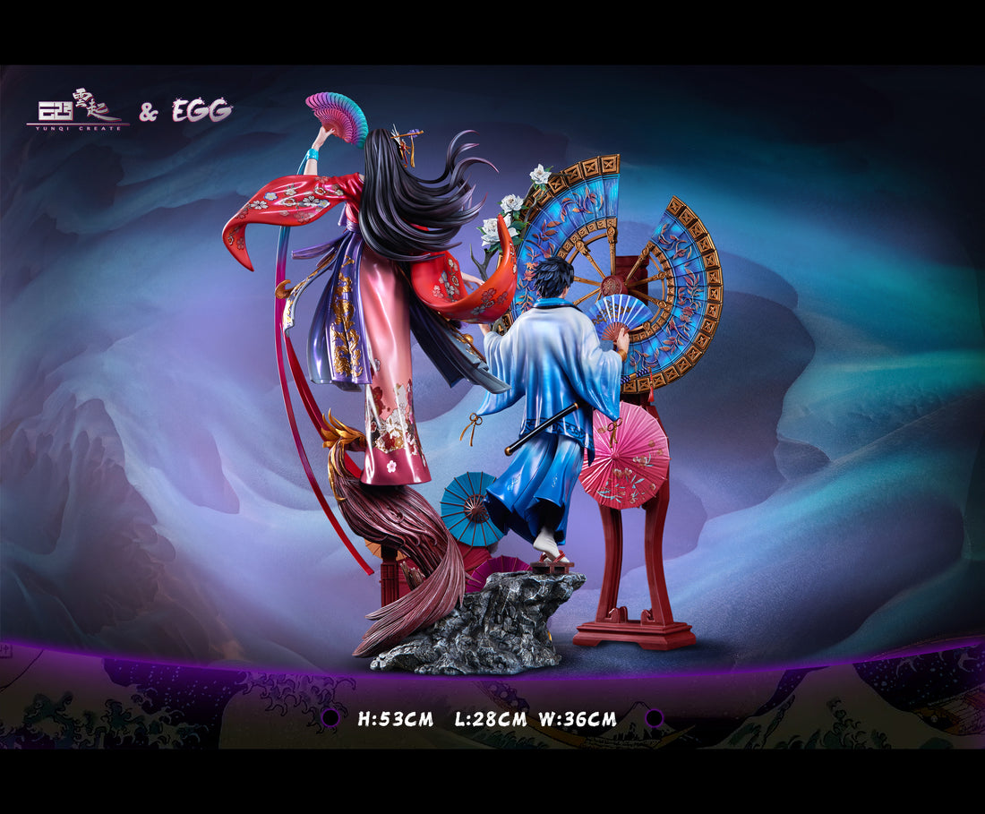One Piece YunQi x EGG Studio Luffy x Boa Resin Statue