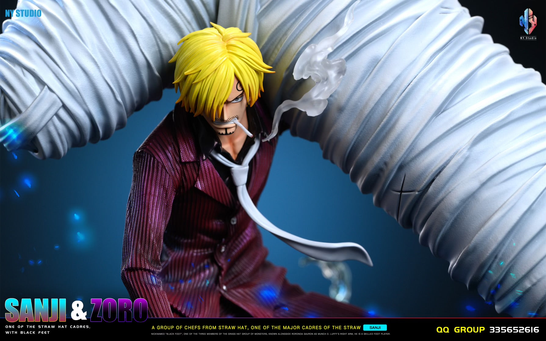 One Piece NY Studio Sanji Carrying Roronoa Zoro – ClubHouse Statues