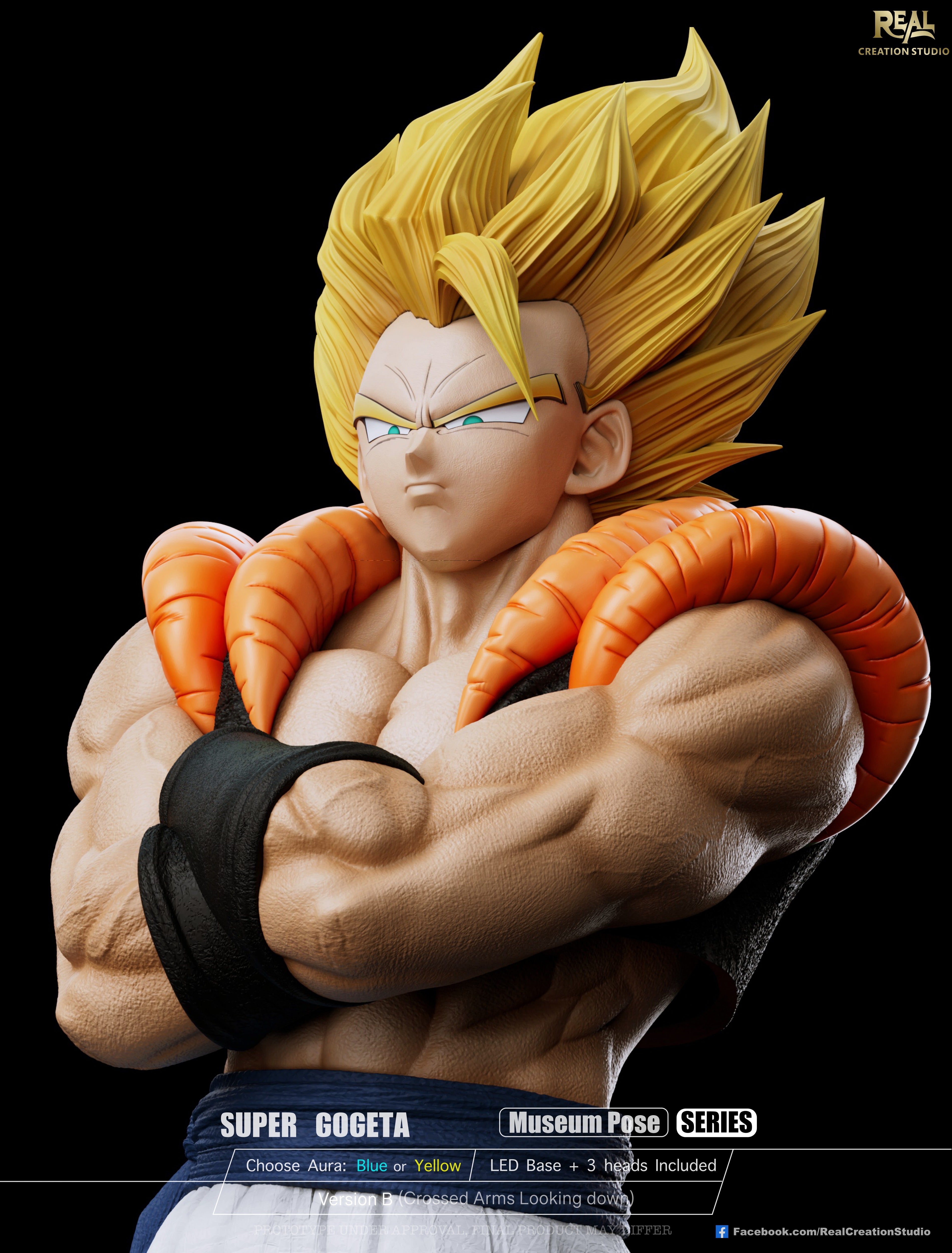 Dragon Ball Real Creation Studio Super Gogeta – ClubHouse Statues