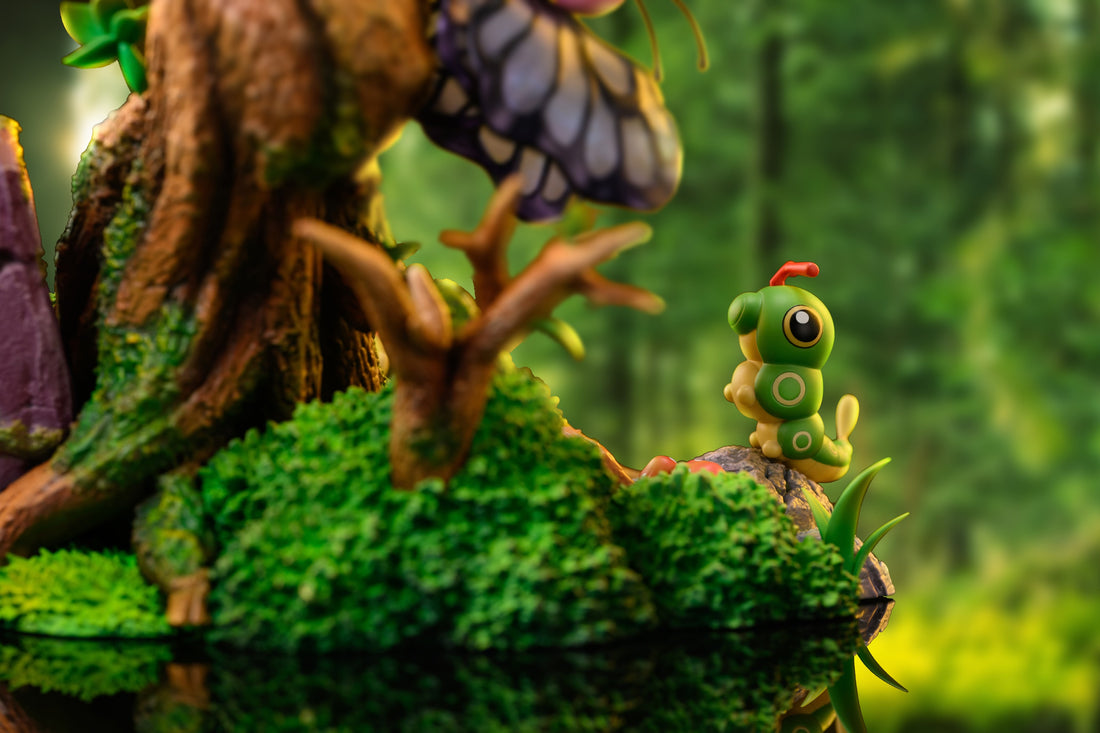 Pokemon Fairy Studio Caterpie Family Resin Statue