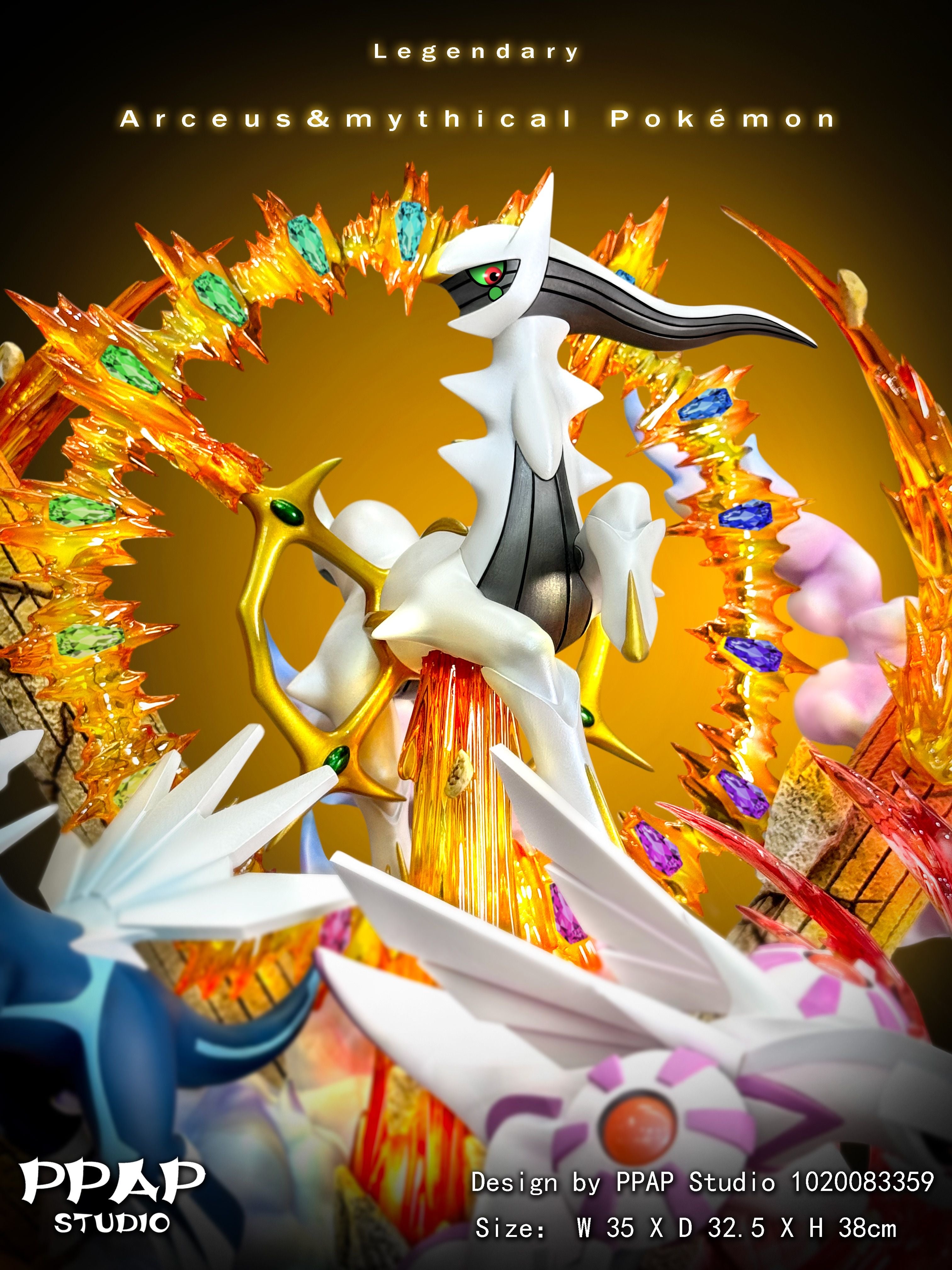 Pokemon PPAP Studio Arceus x Mythical Pokemon Resin Statue