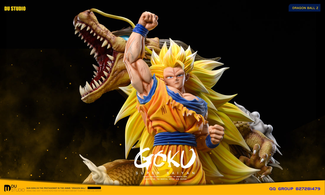 Dragon Ball DU Studio Goku SS3 Dragon Fist Resin Statue