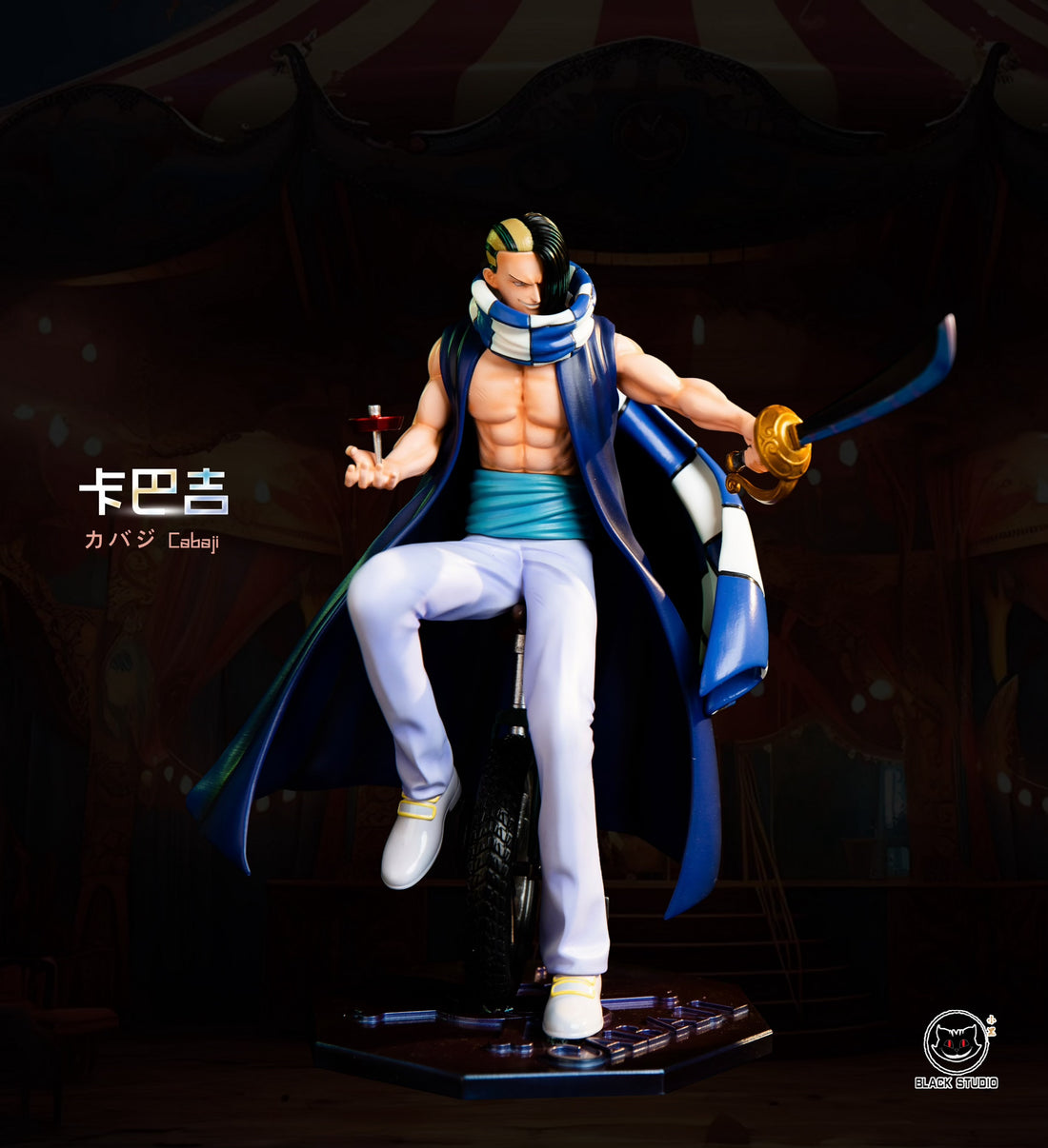 One Piece Black Studio Mohji x Cabaji Buggy Pirates Series Resin Statue