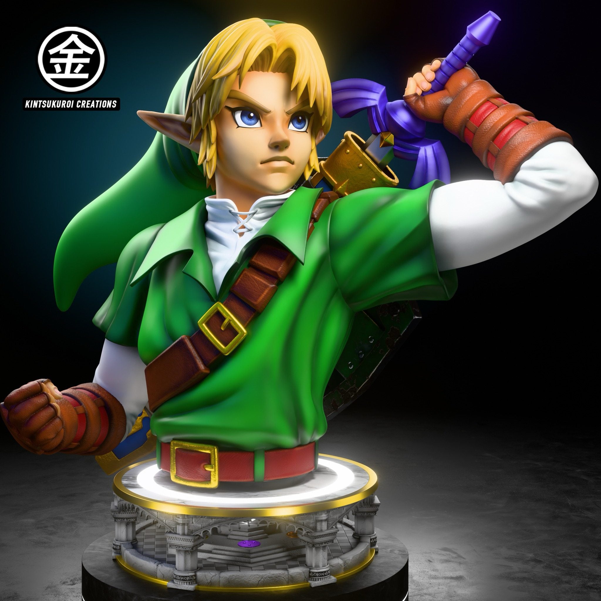 The Legend of Zelda Kintsukuroi Creations Oot Adult Link x Oot