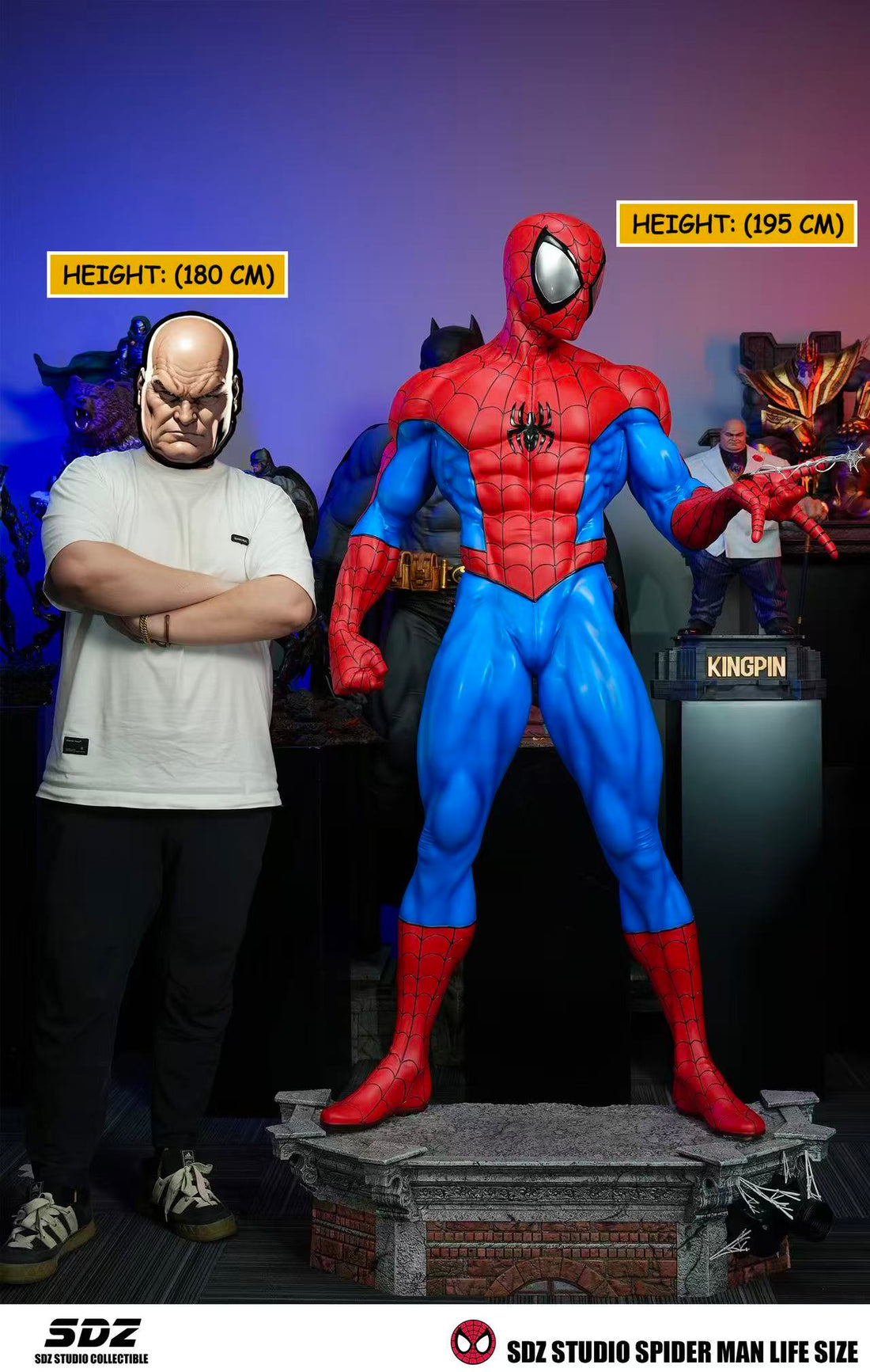 Marvel SDZ Studio Spider Man Life Size Resin Statue