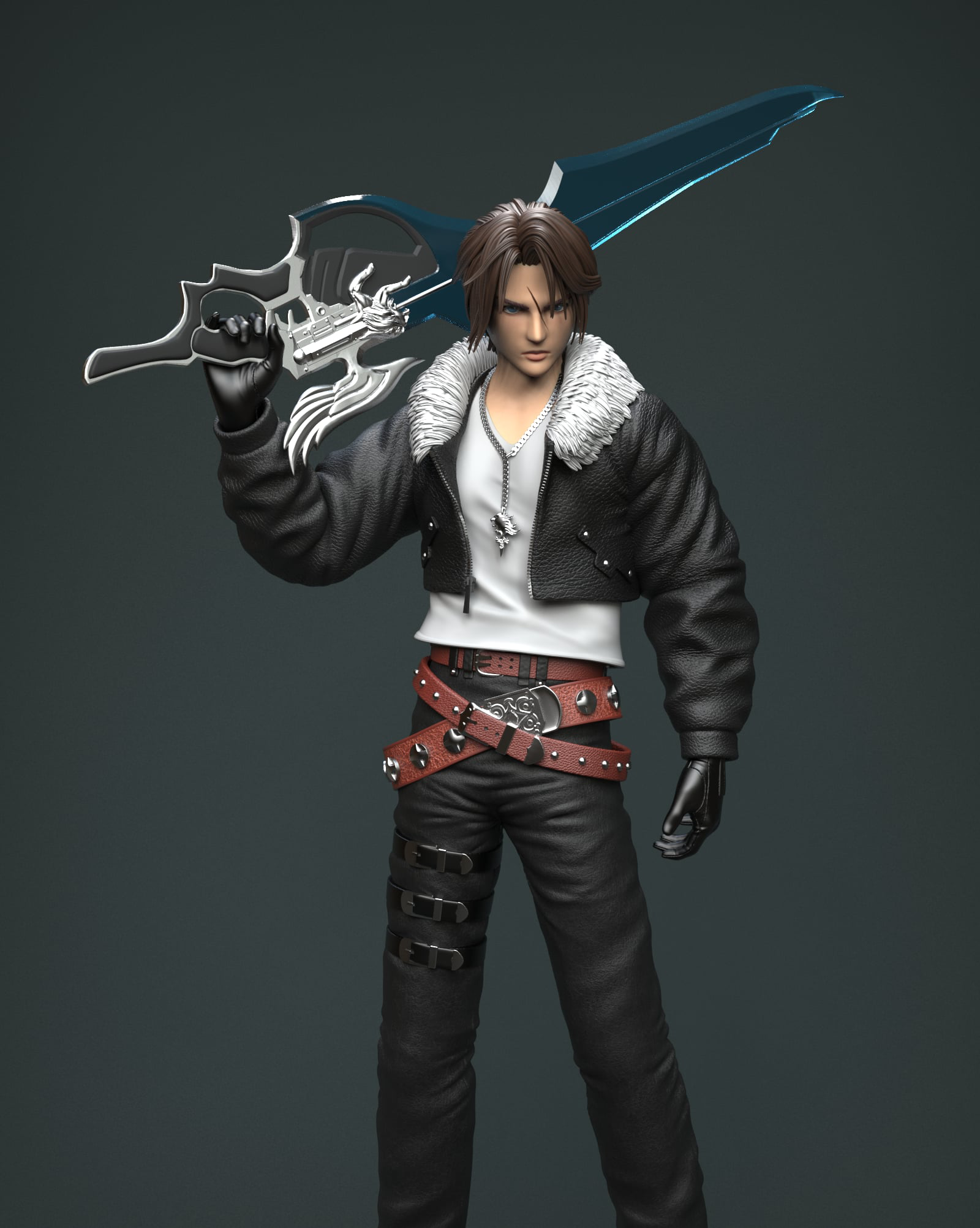 Final Fantasy VIII Solar Studio Squall Leonhart – ClubHouse Statues Final Fantasy VIII Solar Studio Squall Leonhart – ClubHouse Statues