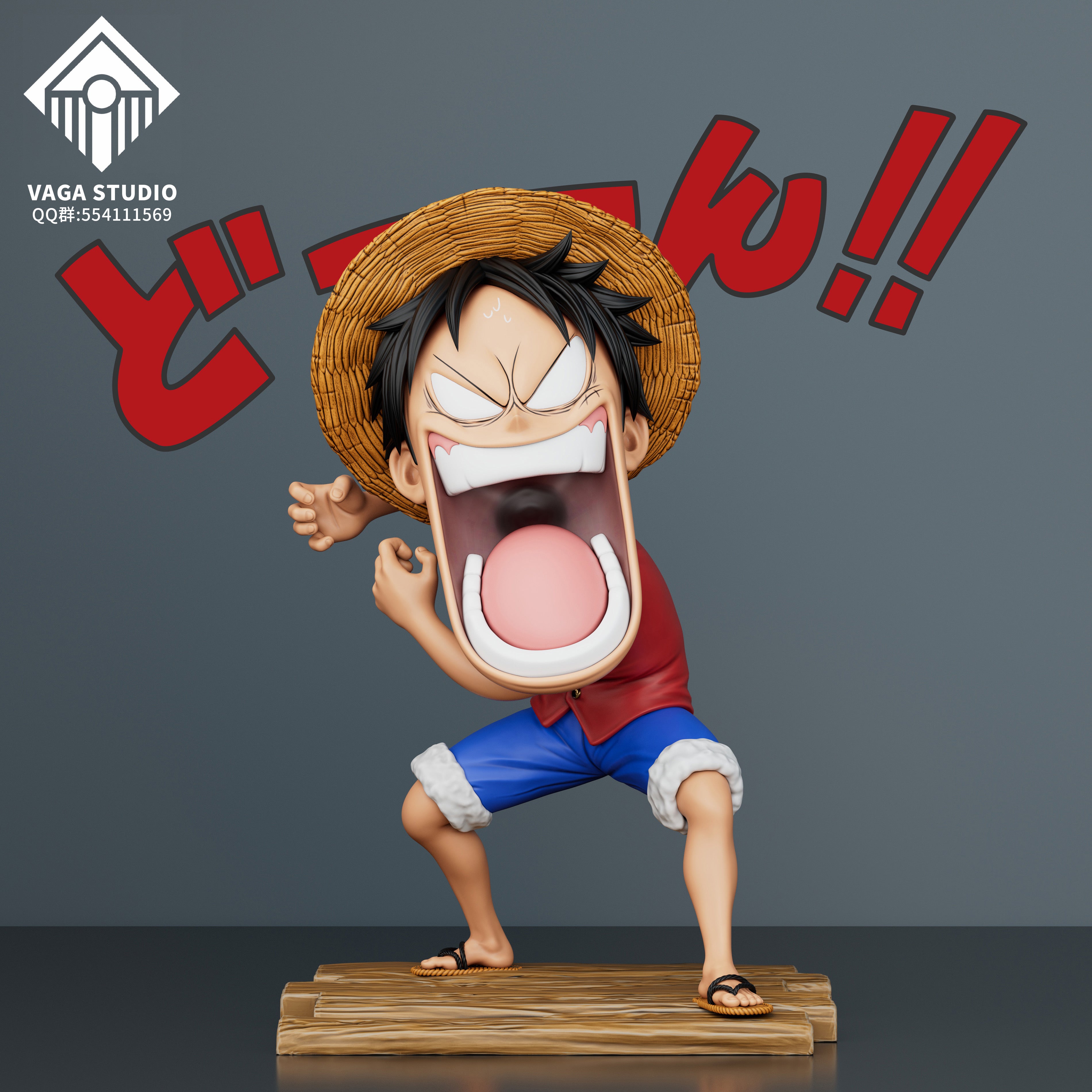 One Piece Vaga Studio Luffy x Zoro x Sanji Angrys Resin Statue