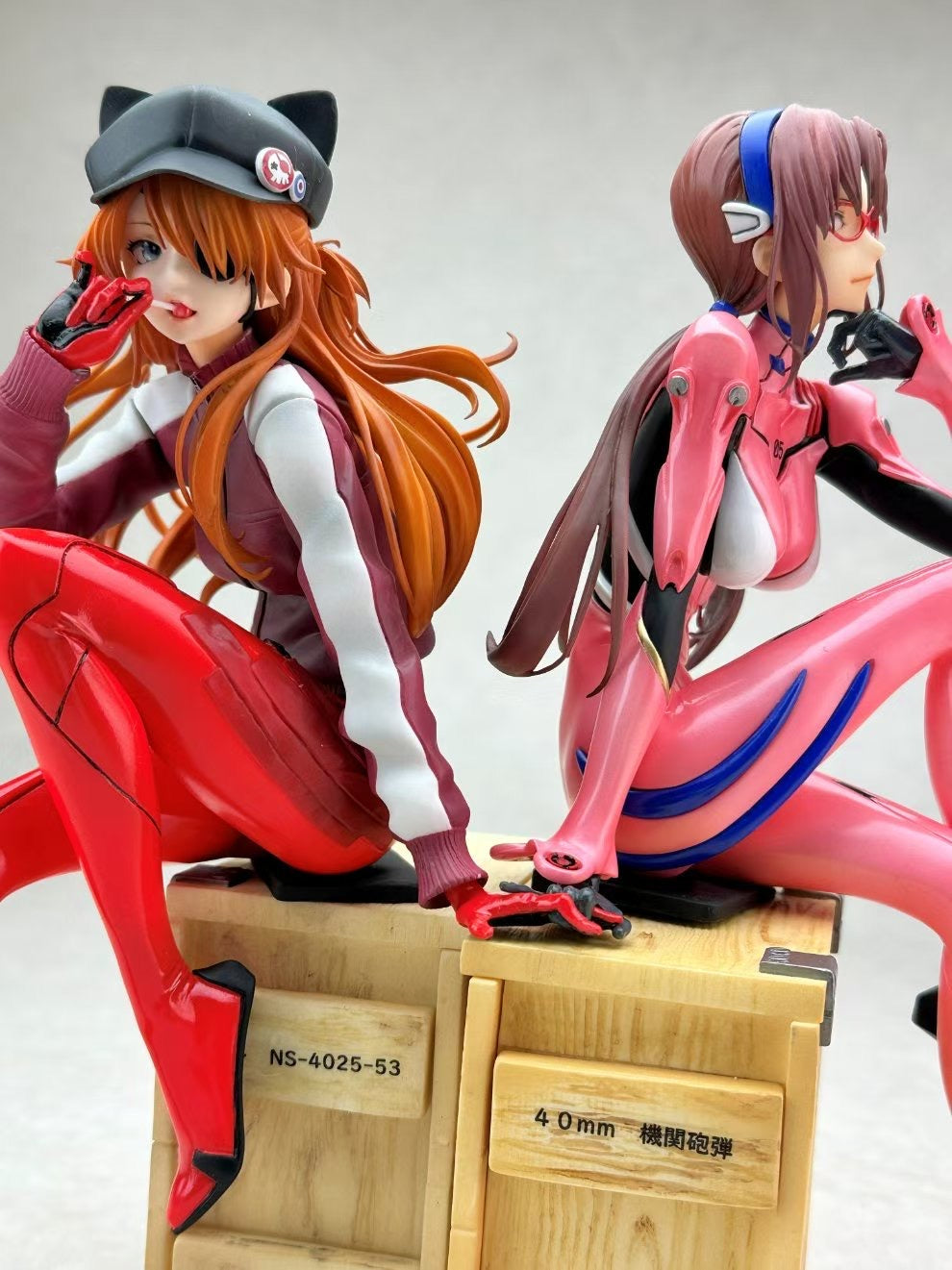 Neon Genesis Evangelion Dragon Stone Studio Asuka Langley Soryu x Mari Makinami Illustrious Resin Statue
