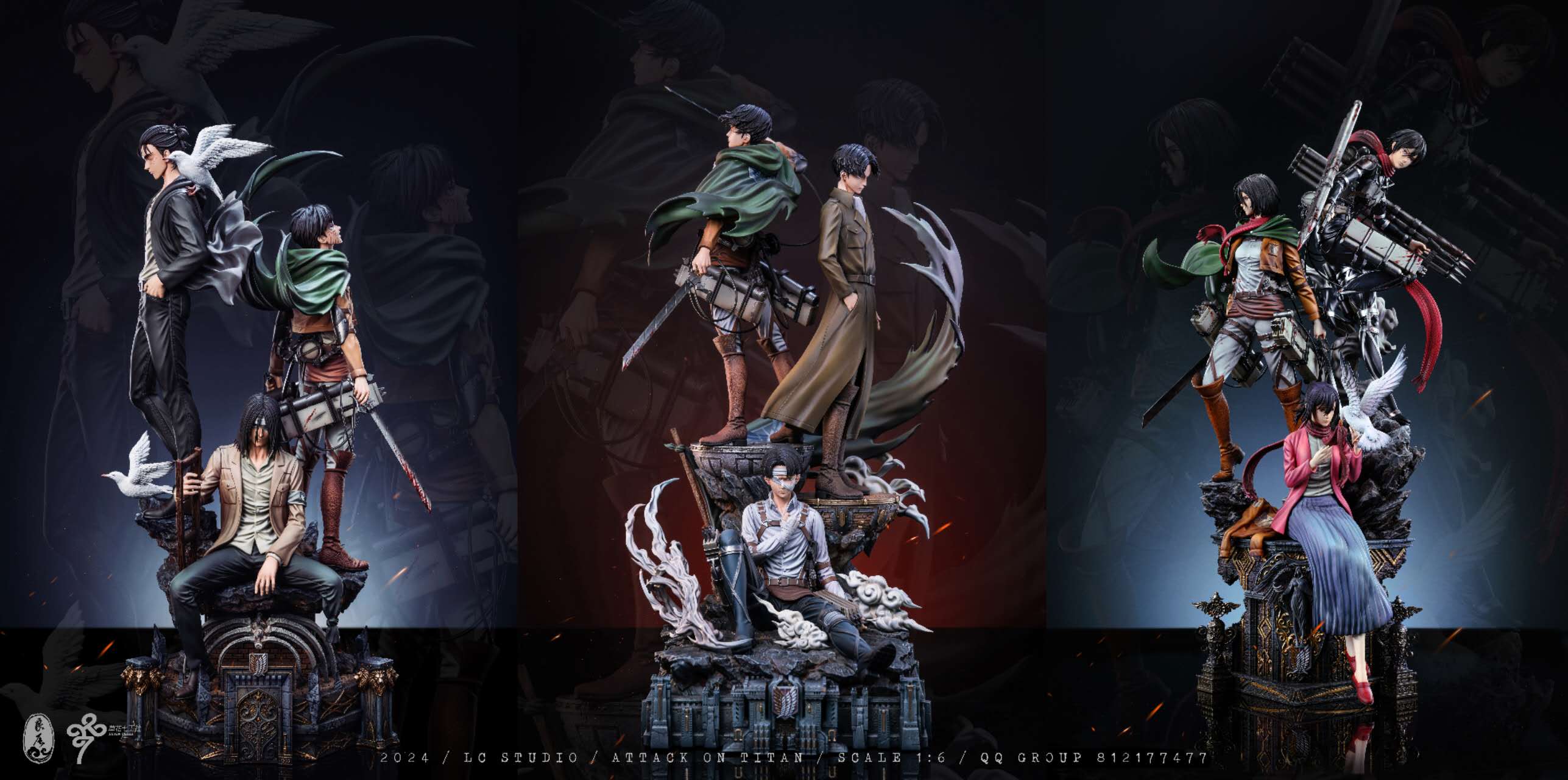 OG　ミルウォーキーカウンティスタジアムミニチュア フィギュア Attack on Titan LC Studio Mikasa Memoirs – ClubHouse Statues
