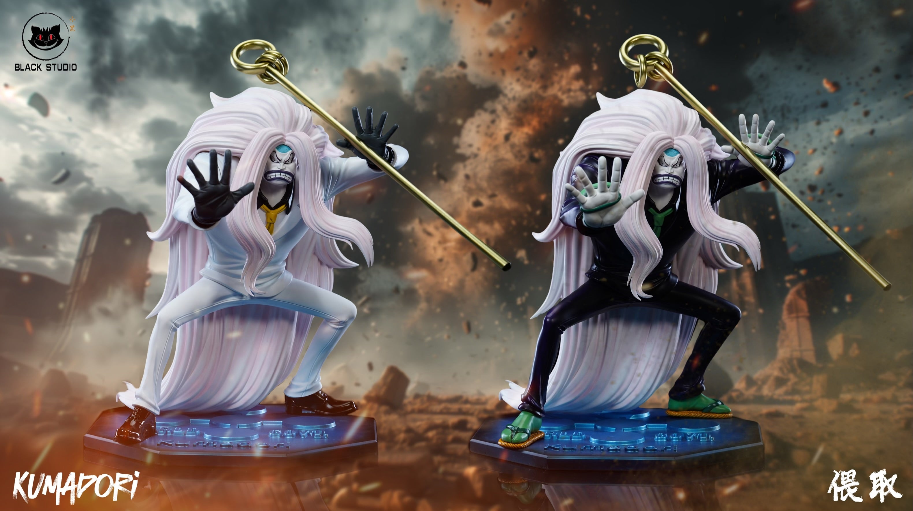 One Piece Black Studio Jabra x Kumadori Resin Statue – ClubHouse