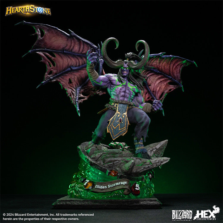 World of Warcraft HEX Collectibles Illidan Stormrage Licensed Resin Statue