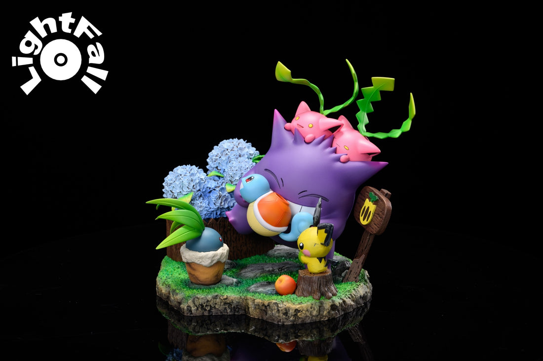 Pokémon Light Fall Studio Pocket Scene Gengar Resin Statue