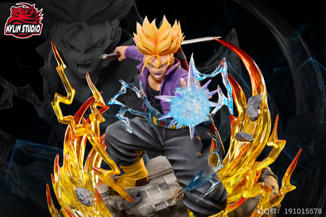 Dragon Ball Kylin Studio Trunks SSJ Attack Resin Statue