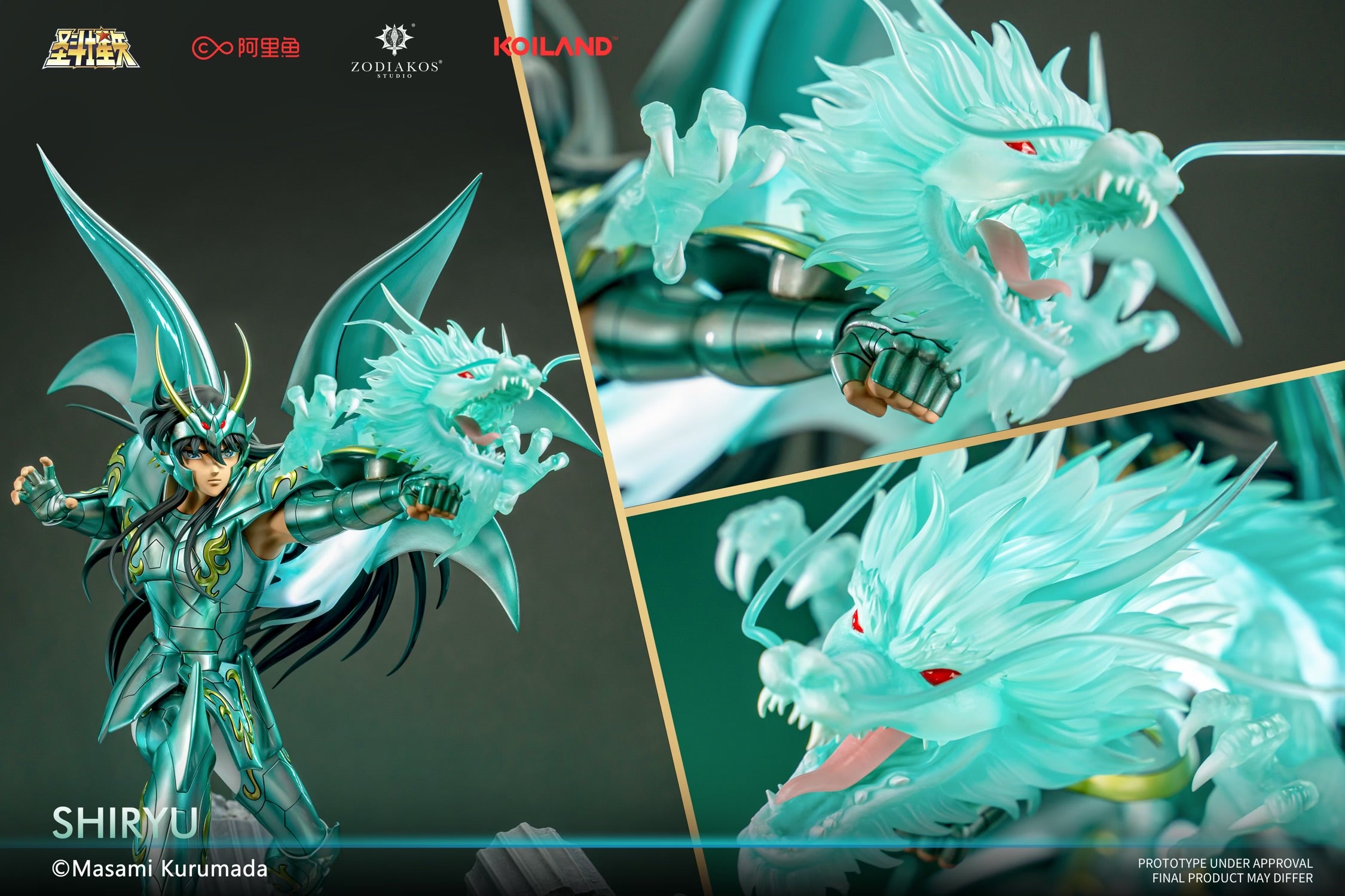 Saint Seiya Zodiakos Studio Shiryu Licensed – ClubHouse Statues