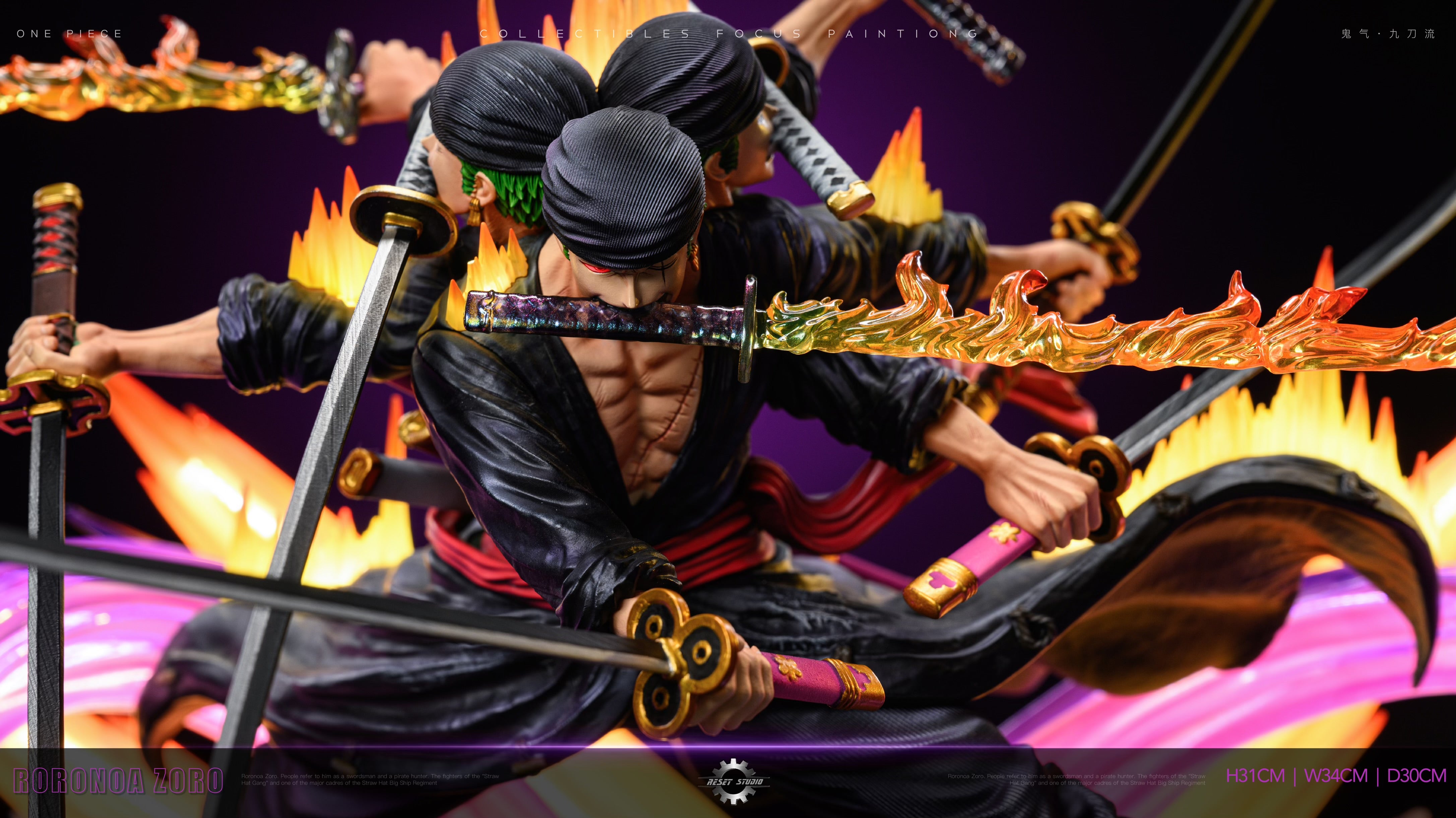 One Piece Reset Studio Roronoa Zoro Ashura – ClubHouse Statues
