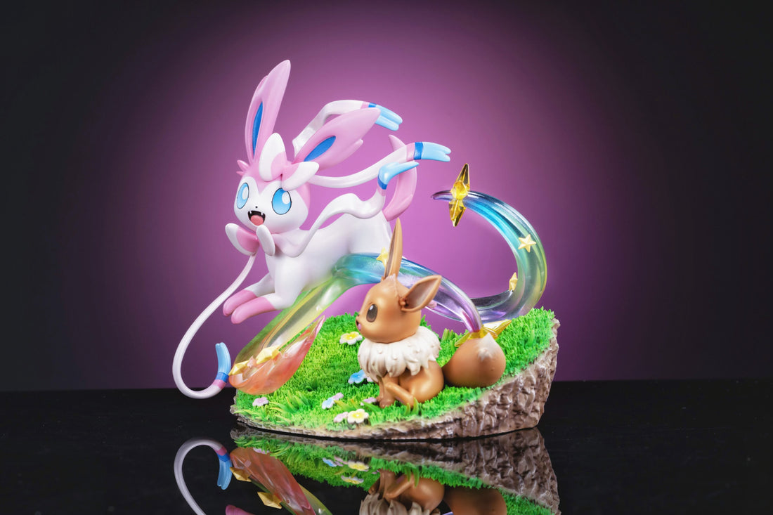 Pokemon Digital Monster Studio Sylveon x Eevee Resin Statue