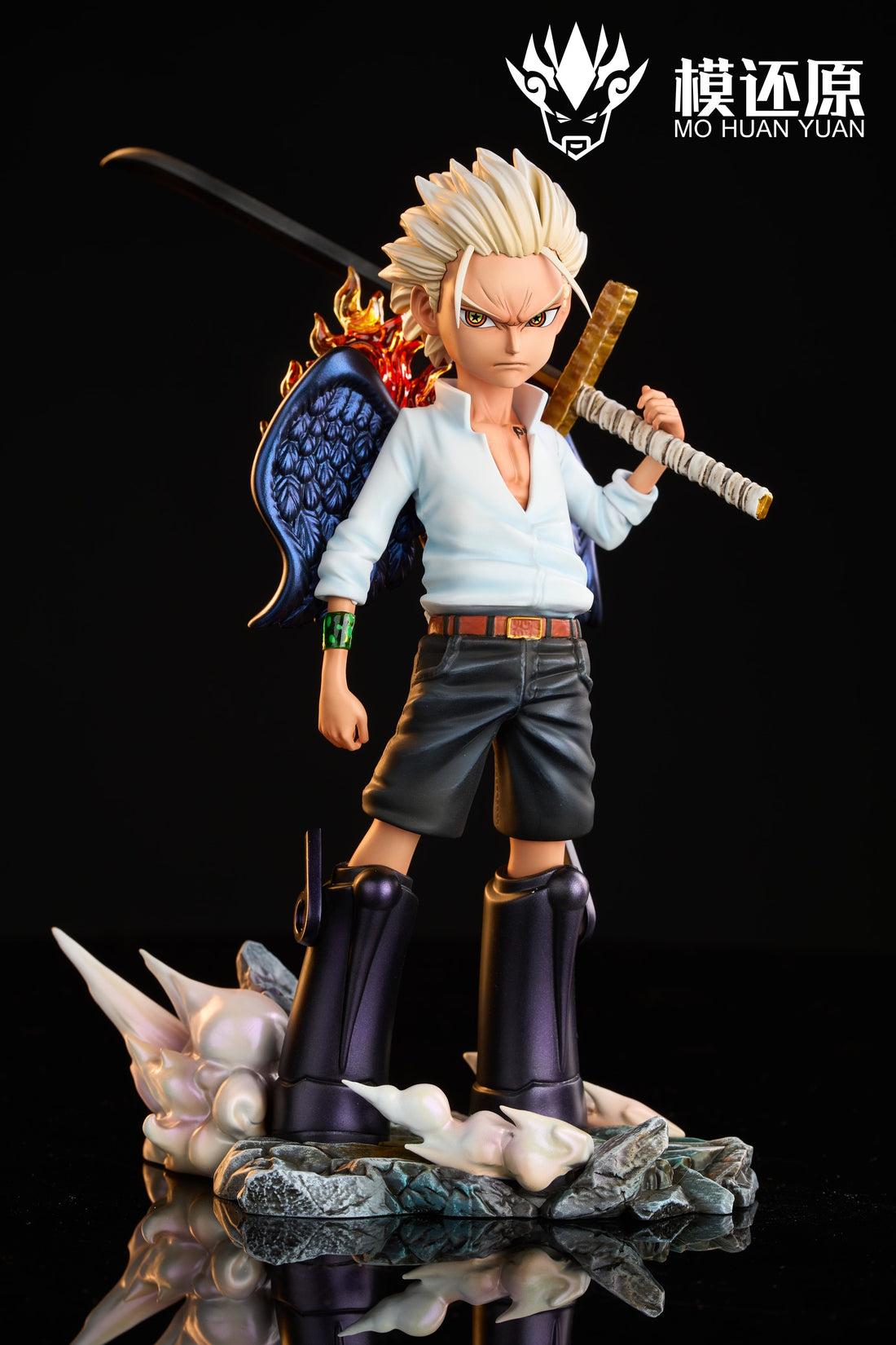 One Piece Mo Huan Yuan Studio Seraphims Mihawk x Jinbe x Kuma Resin Statue