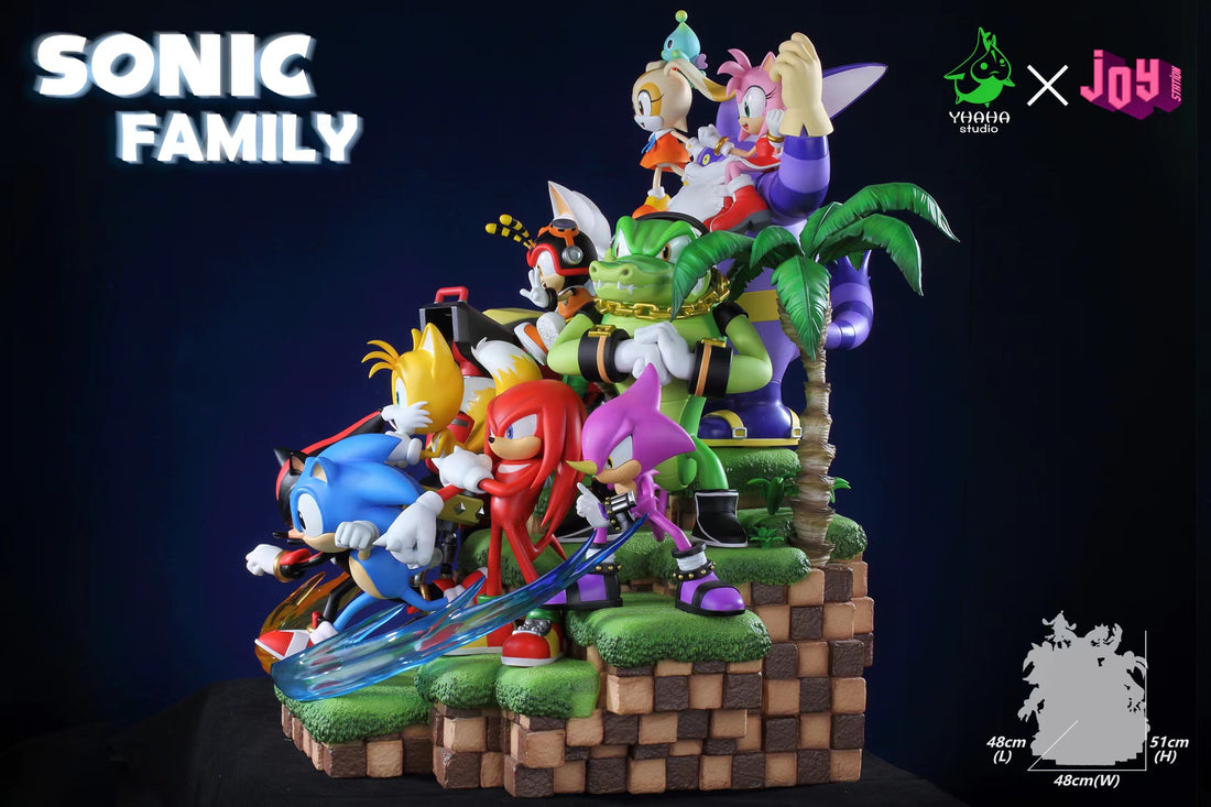 Sonic Joy Station Studio Sonic Family Resin Statue