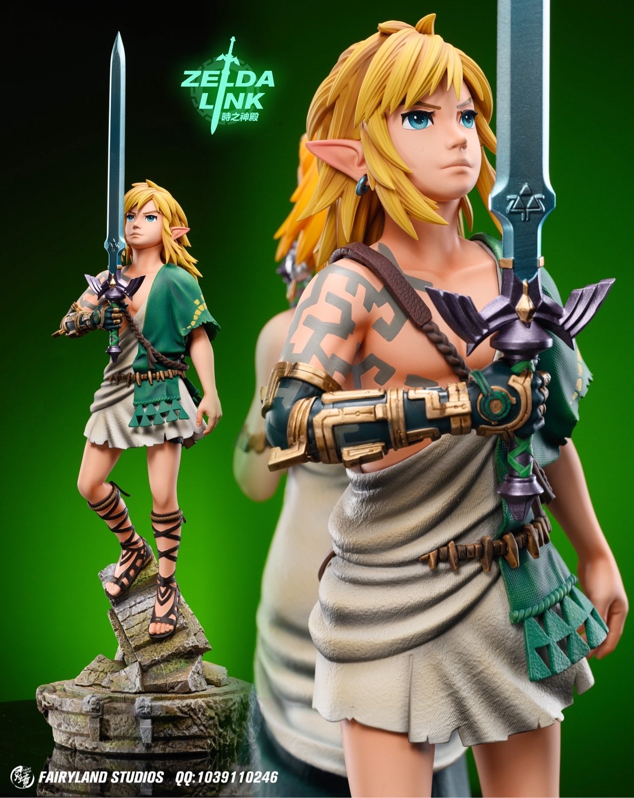 ゼルダの伝説 FairyLand-STUDIO リンク ゼルダ姫 フィギュア The Legend of Zelda FairyLand Studio Link x Zelda Temple Of Time